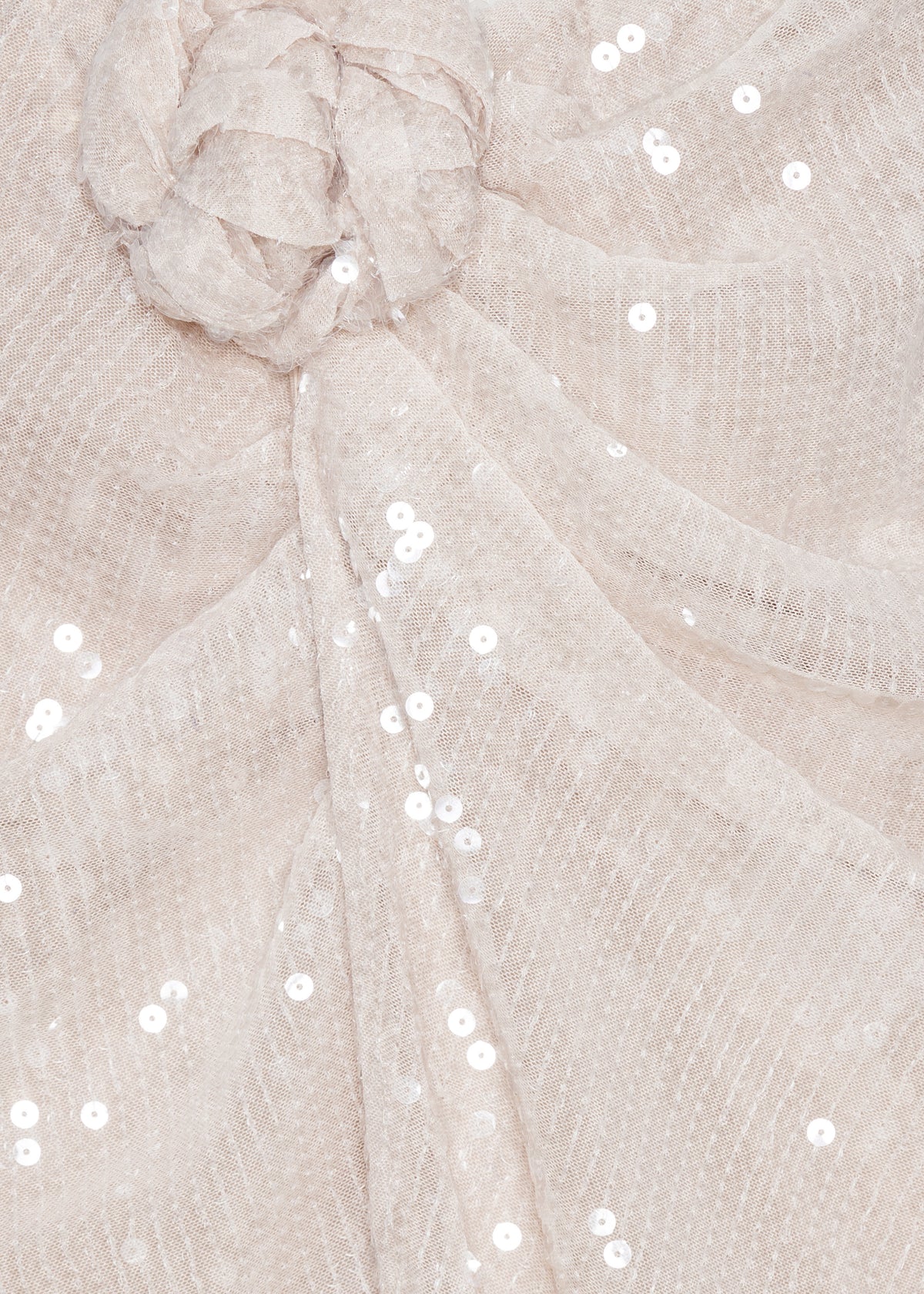 Rotate Sequins Knot Skirt - Nougat - 4