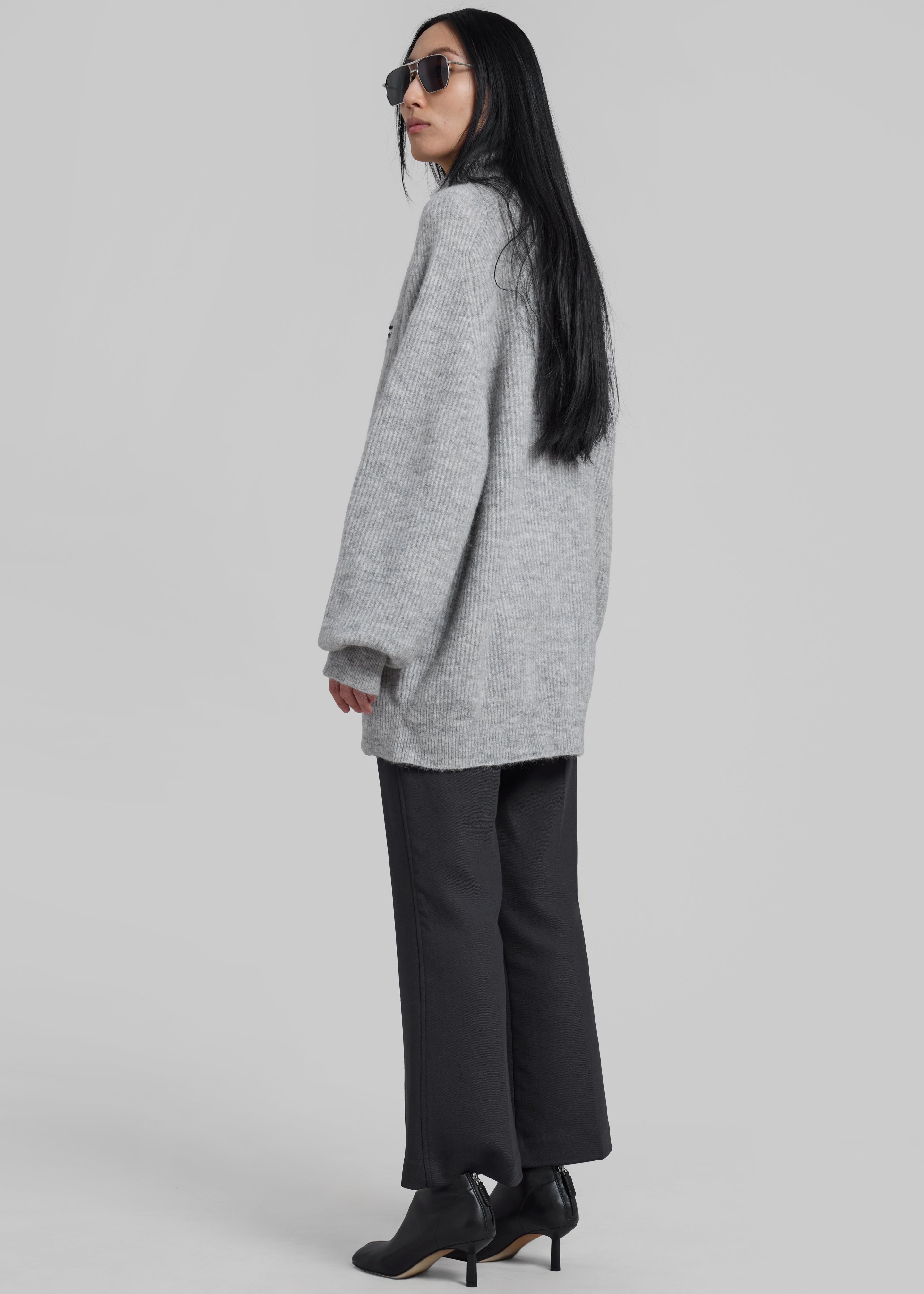 Rotate Turtleneck Sweater - Light Grey - 5