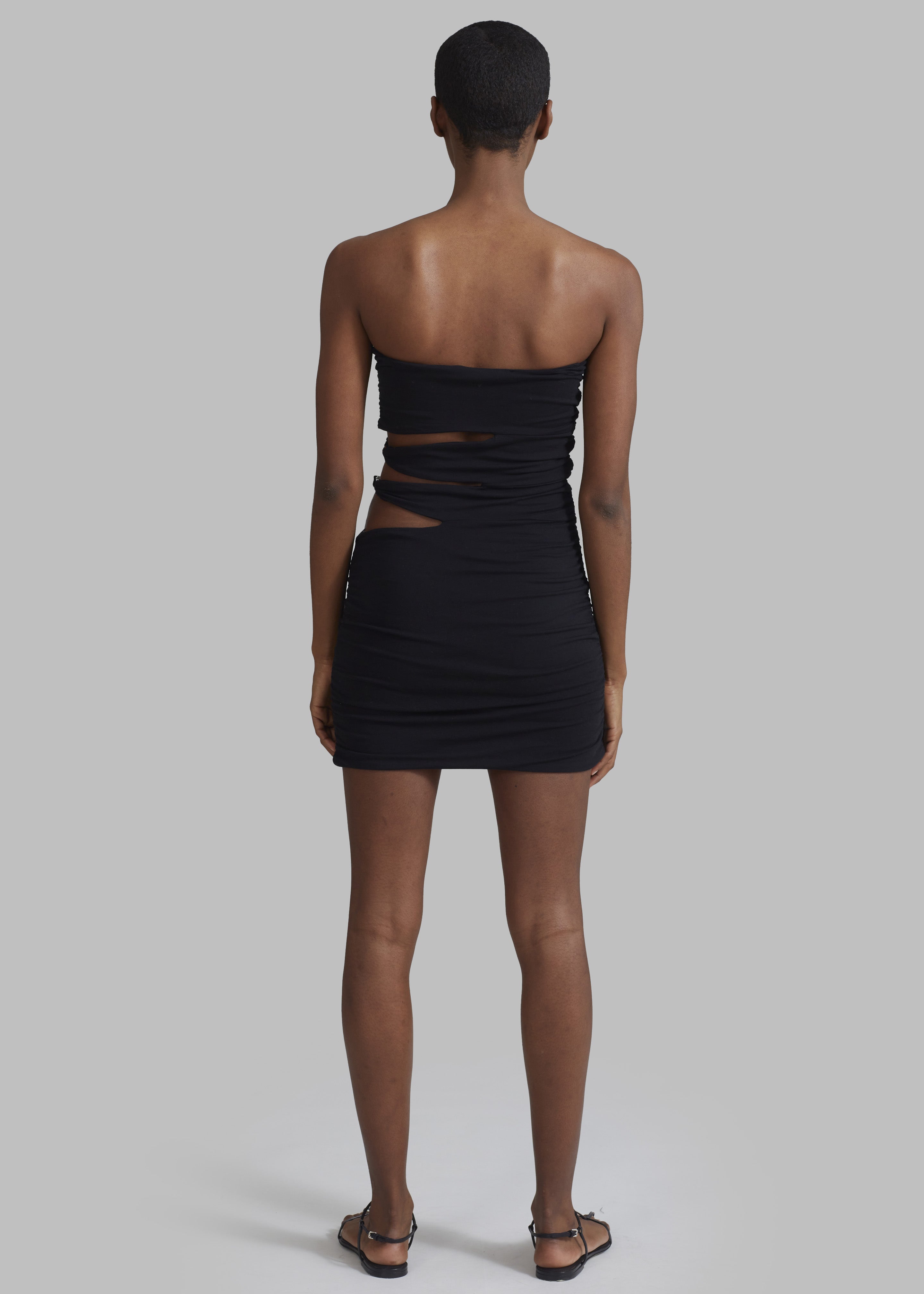 ROTATE Shane Jersey Mini Cut-Out Dress - Black - 7