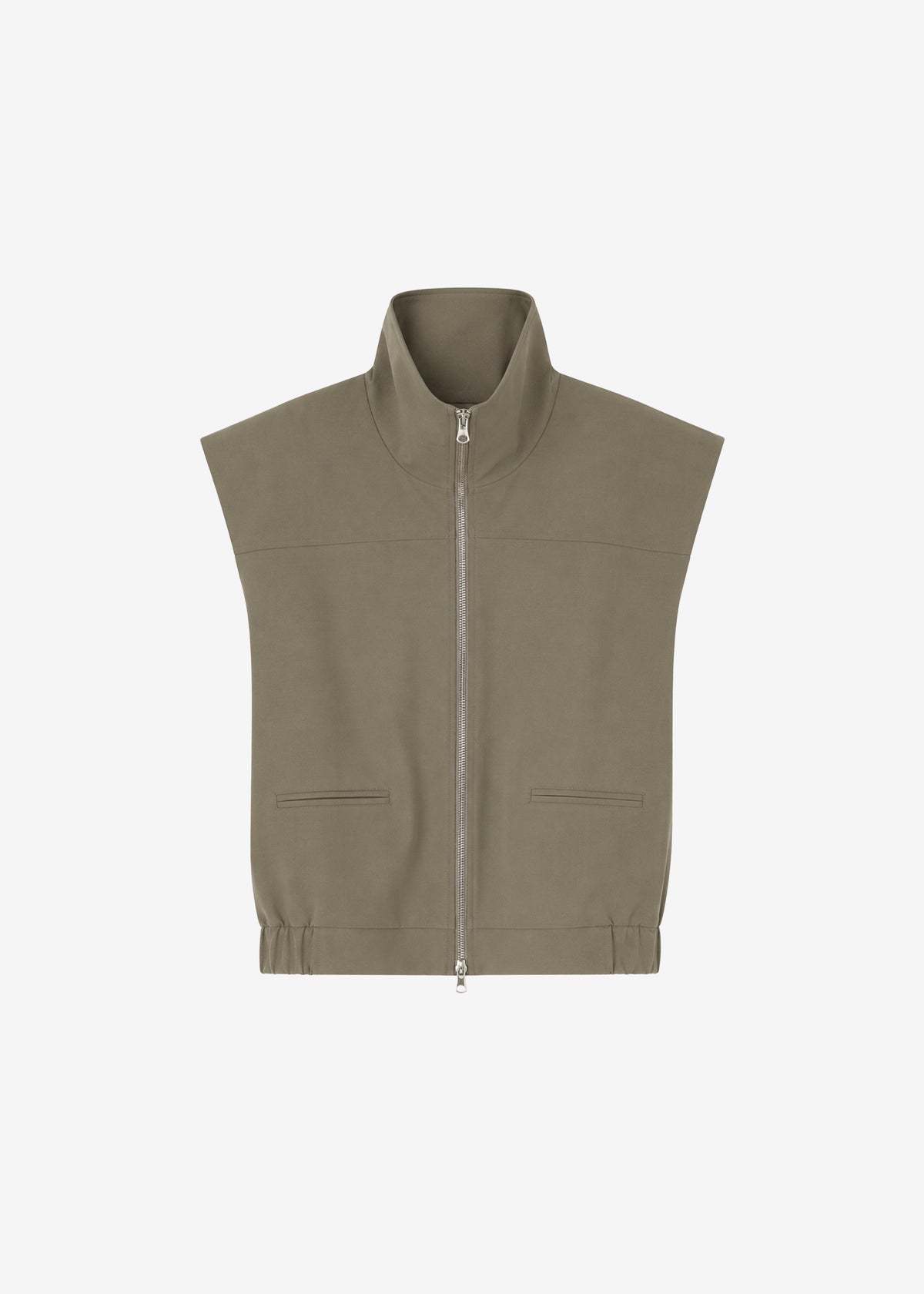 Rove Sleeveless Bomber Jacket - Olive - 9