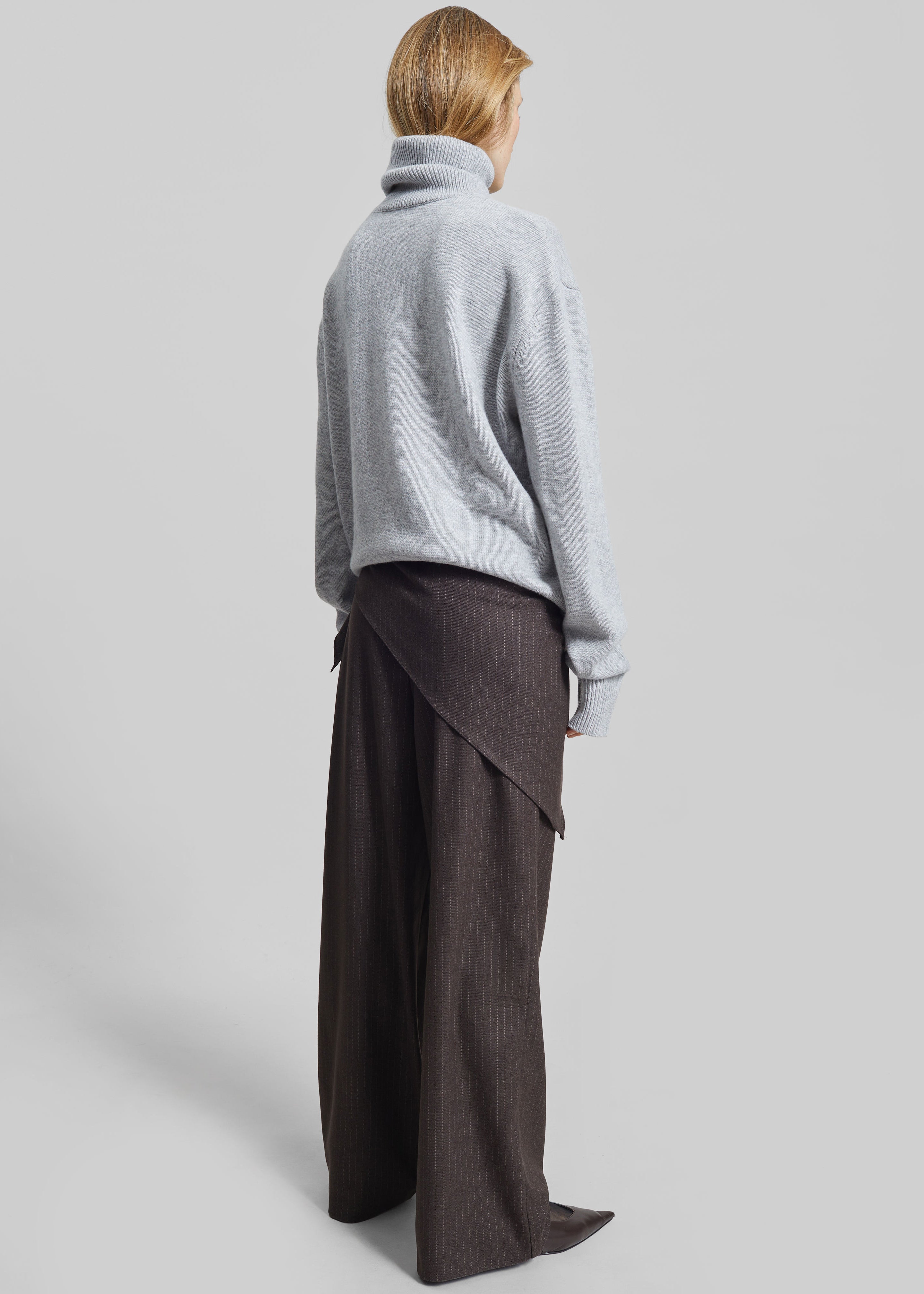 Rovigo Scarf Wrap Pants - Brown Stripe – The Frankie Shop