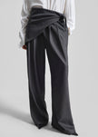 Rovigo Scarf Wrap Pants - Grey Stripe