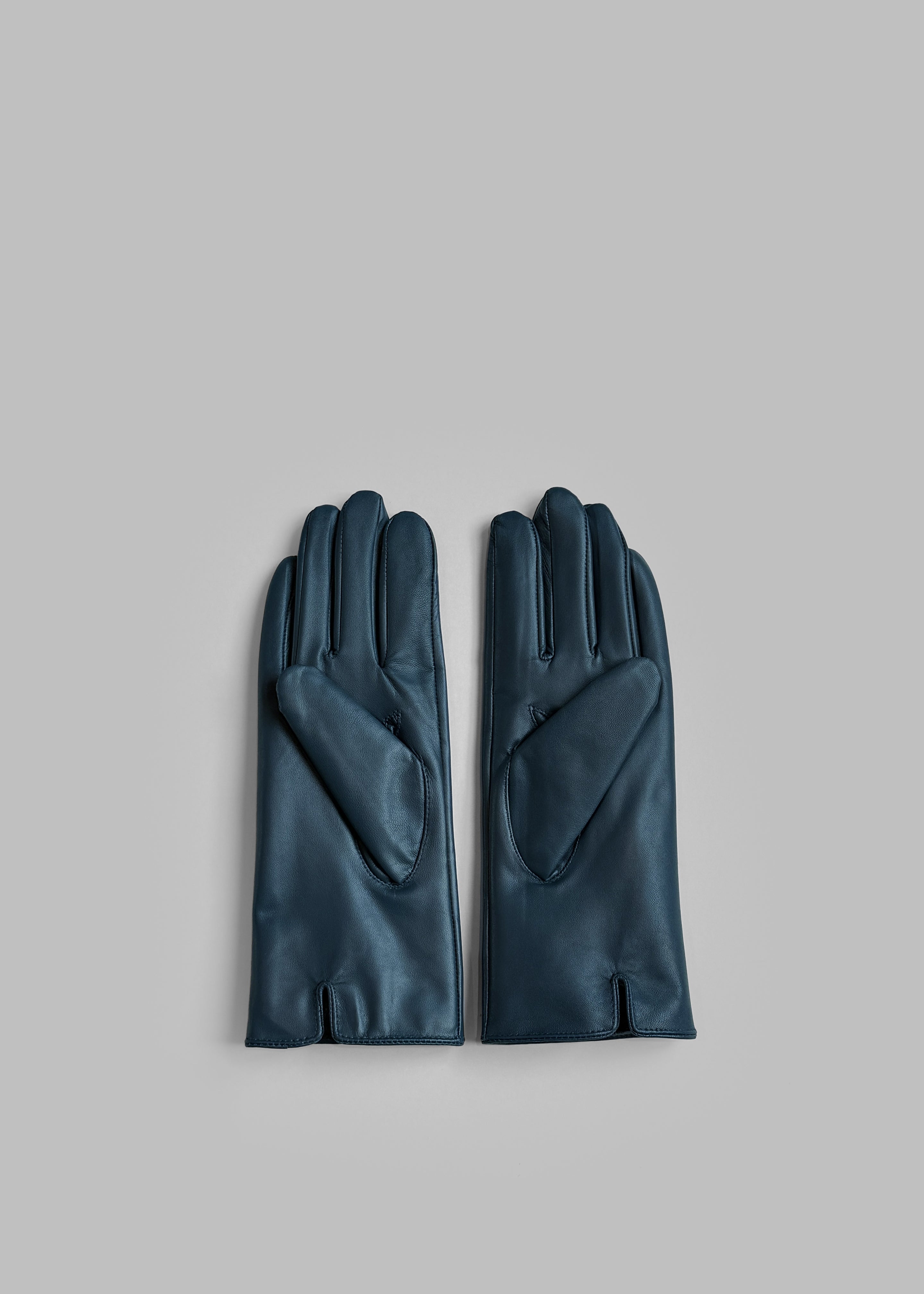 Ruby Leather Gloves - Blue - 2
