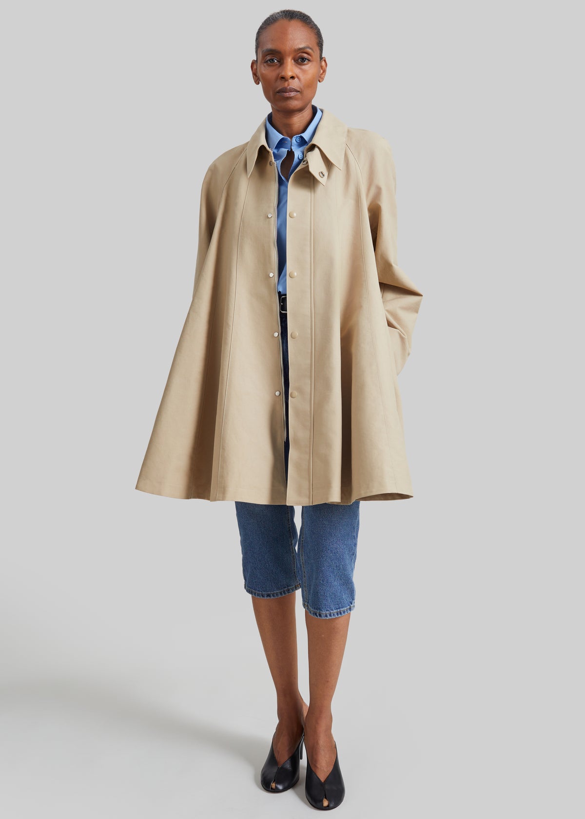 Shop the look image for Rudy Trapeze Trench Coat - Beige