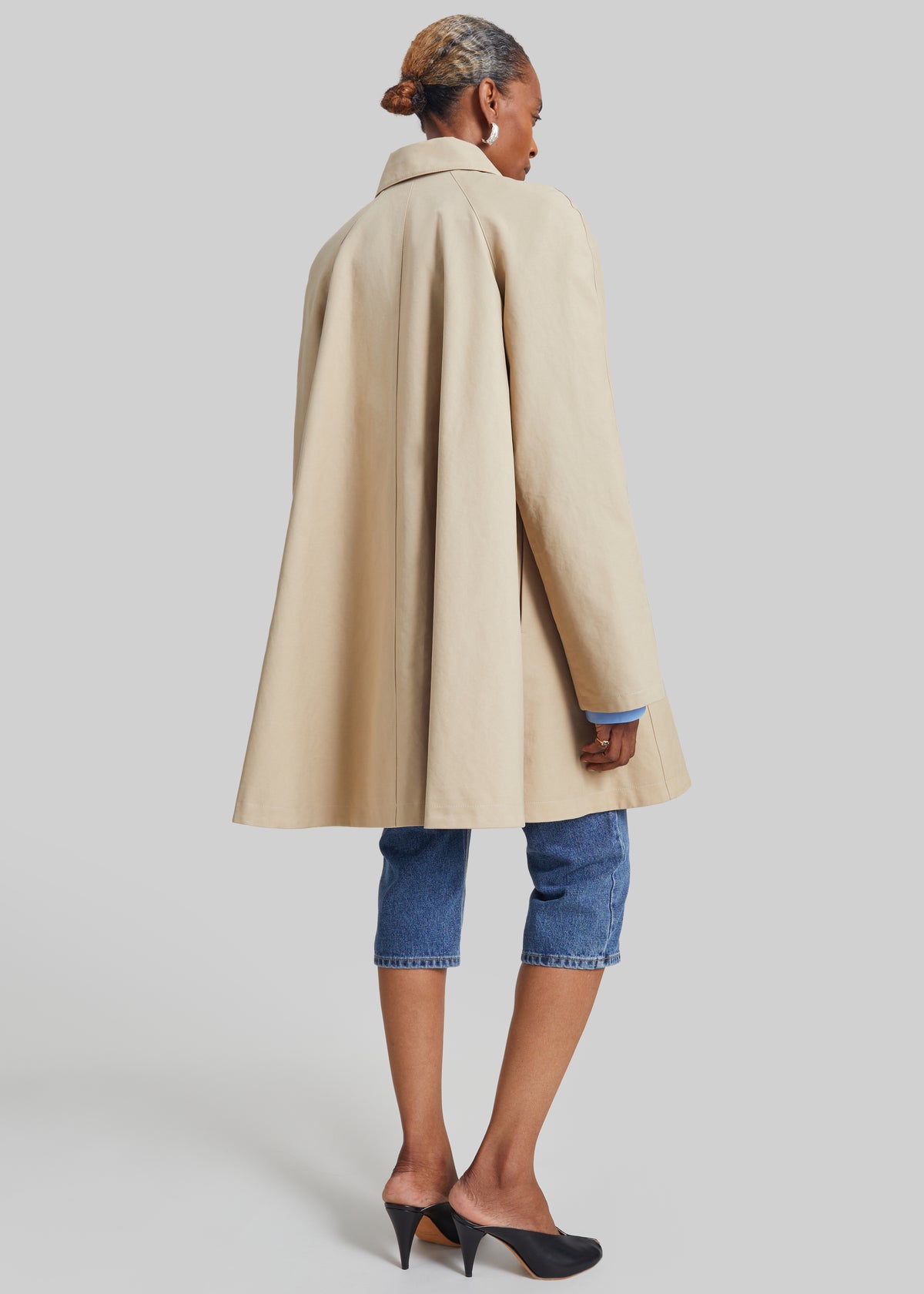 Rudy Trapeze Trench Coat - Beige