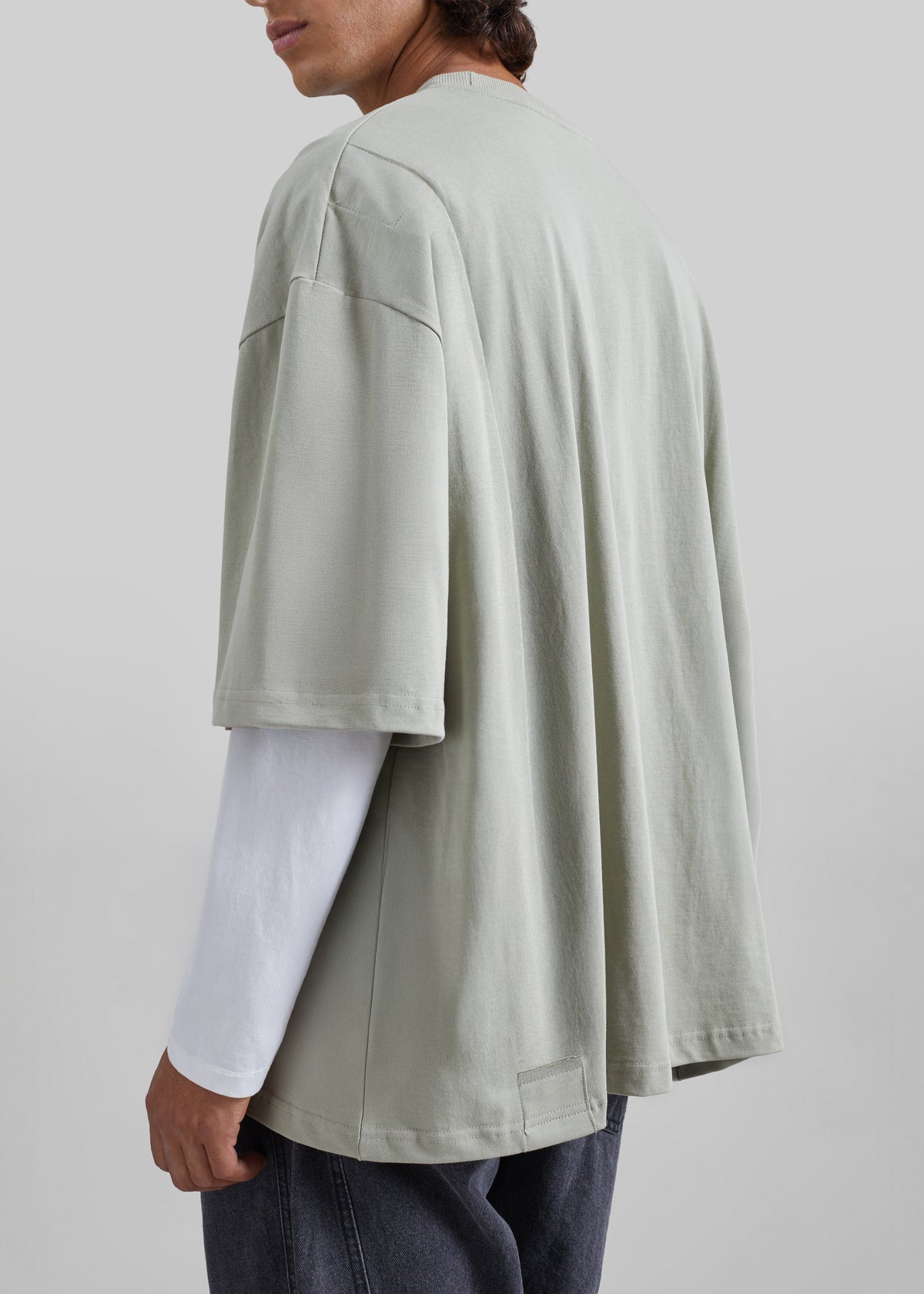 Ruelo Cotton Oversized T-Shirt - Sage