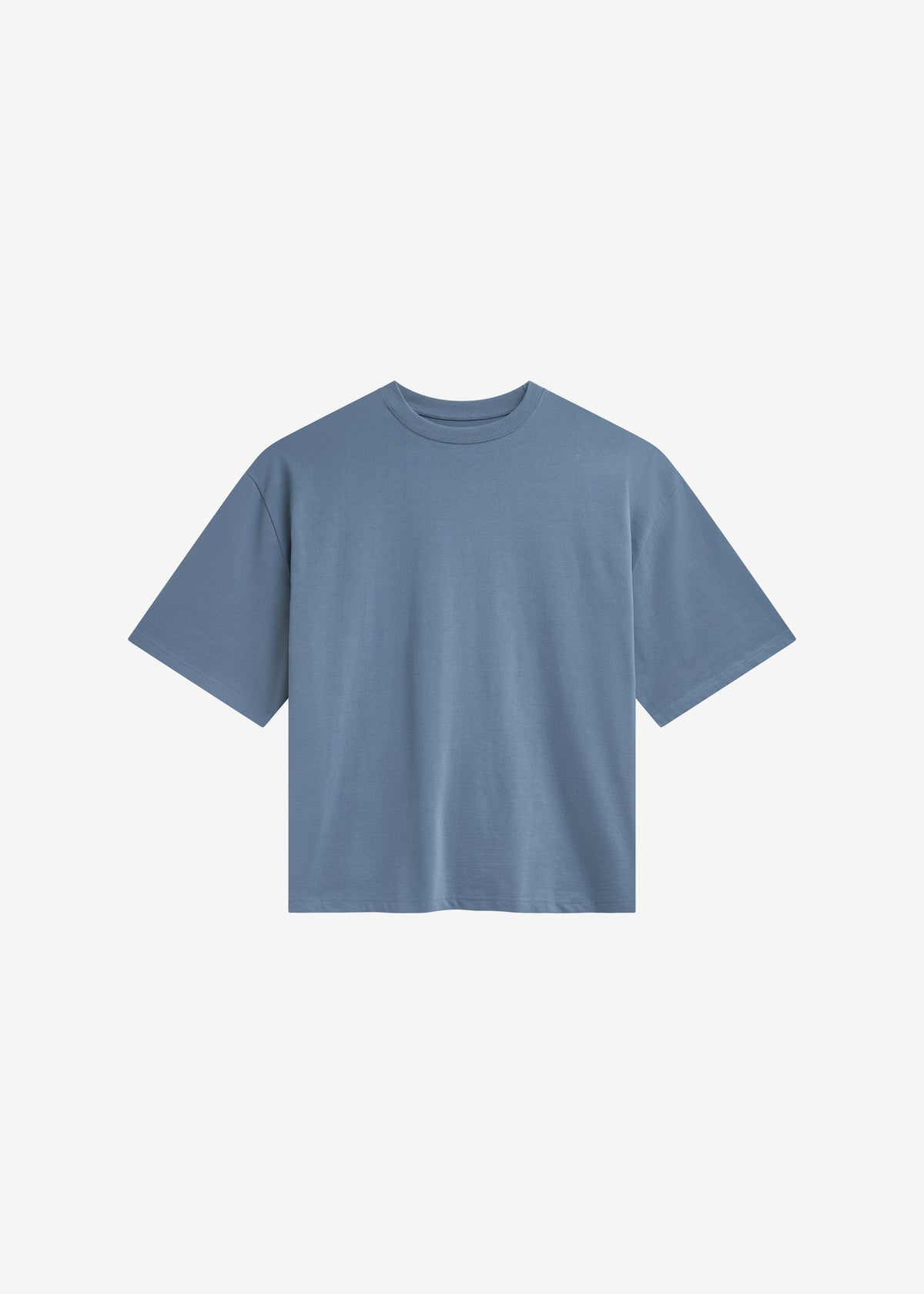 Ruelo Cotton Oversized T-Shirt - Slate Blue