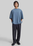 Ruelo Cotton Oversized T-Shirt - Slate Blue