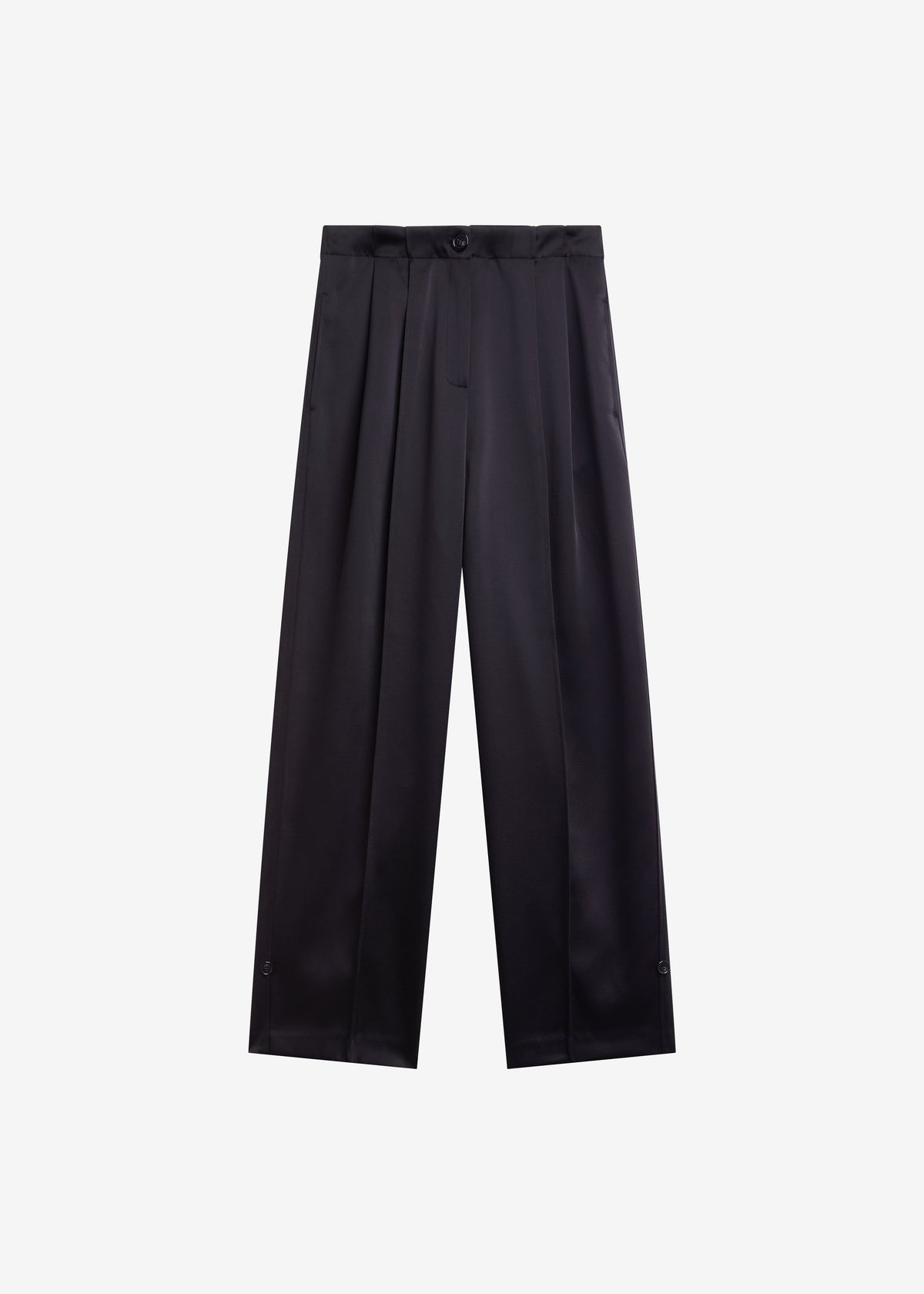 Rui Satin Trousers - Black - 10