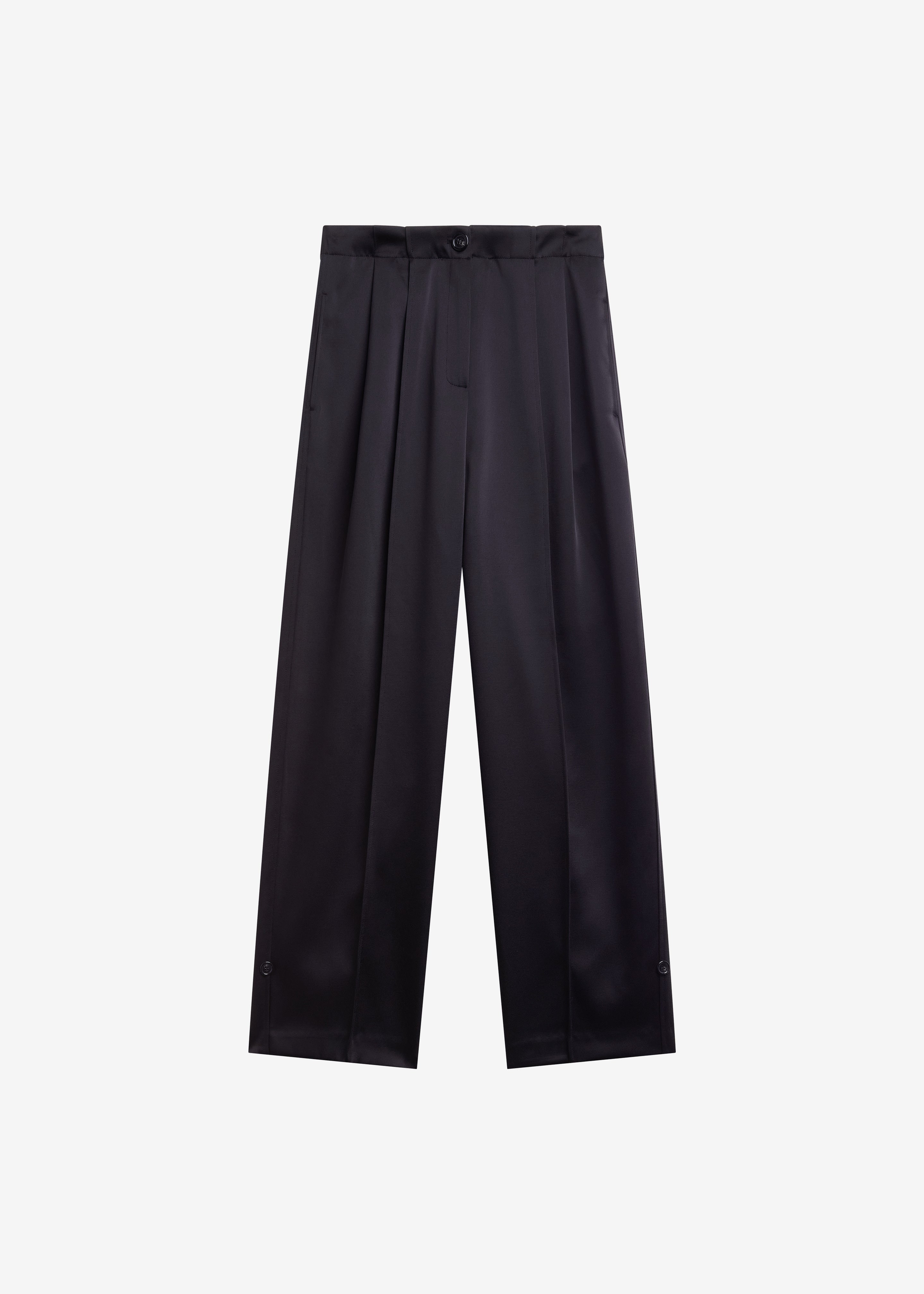 Rui Satin Trousers - Black - 10