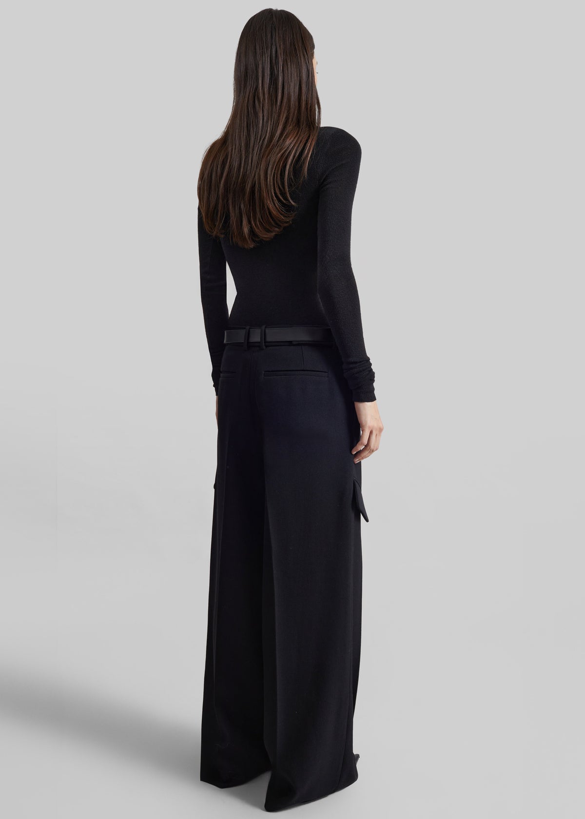 Sade Knit Zip Sweater - Black