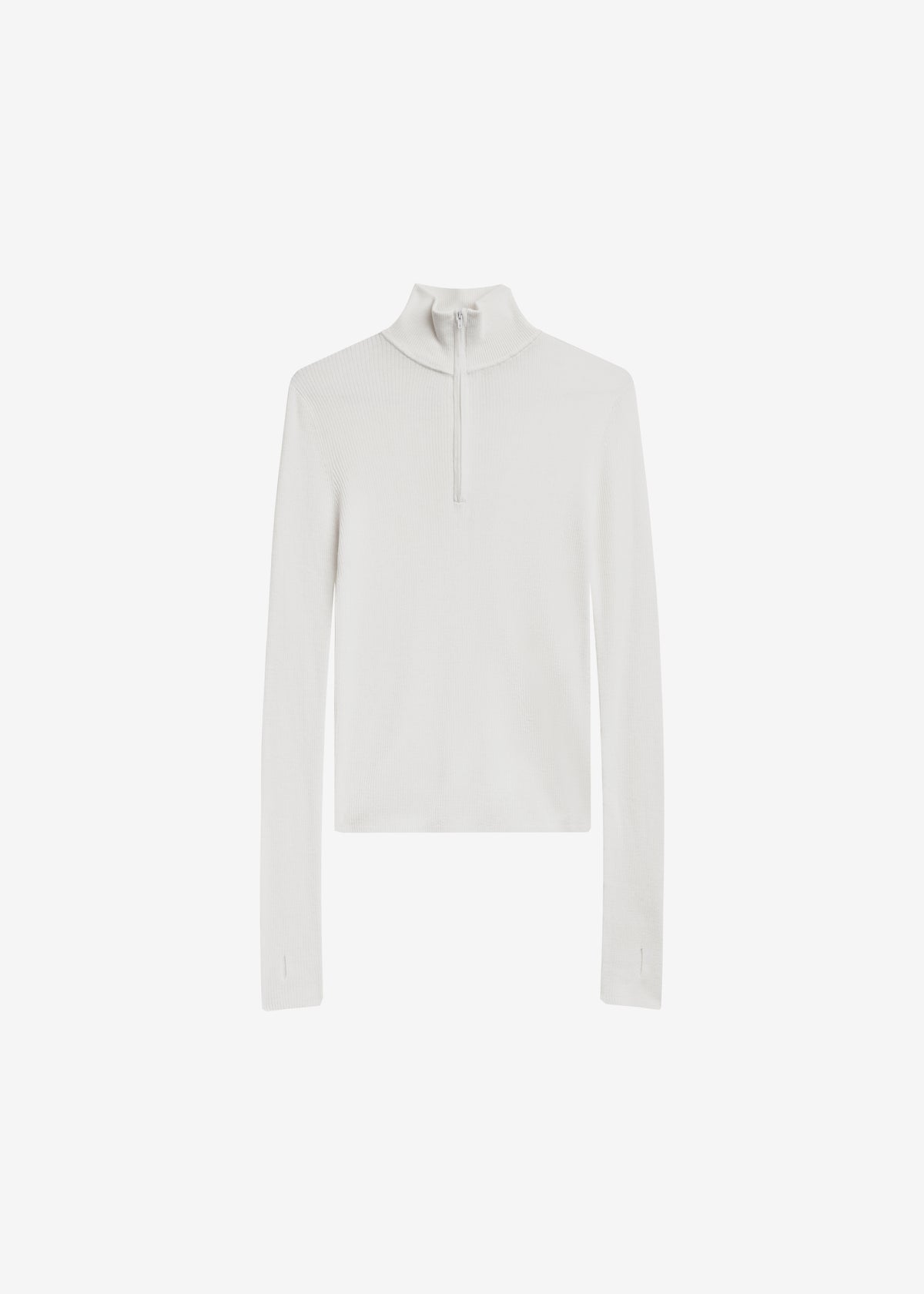 Sade Knit Zip Sweater - White - 7