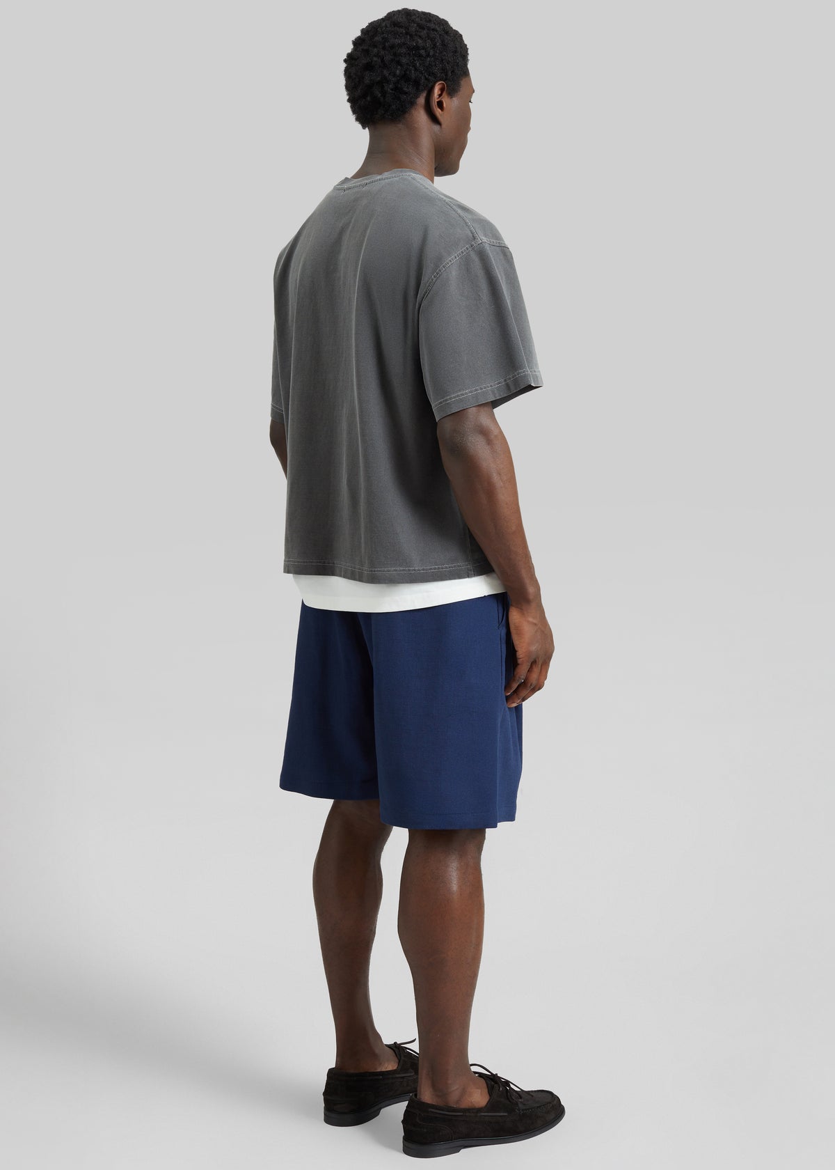 Sagres Linen Bermuda Shorts - Navy - 8