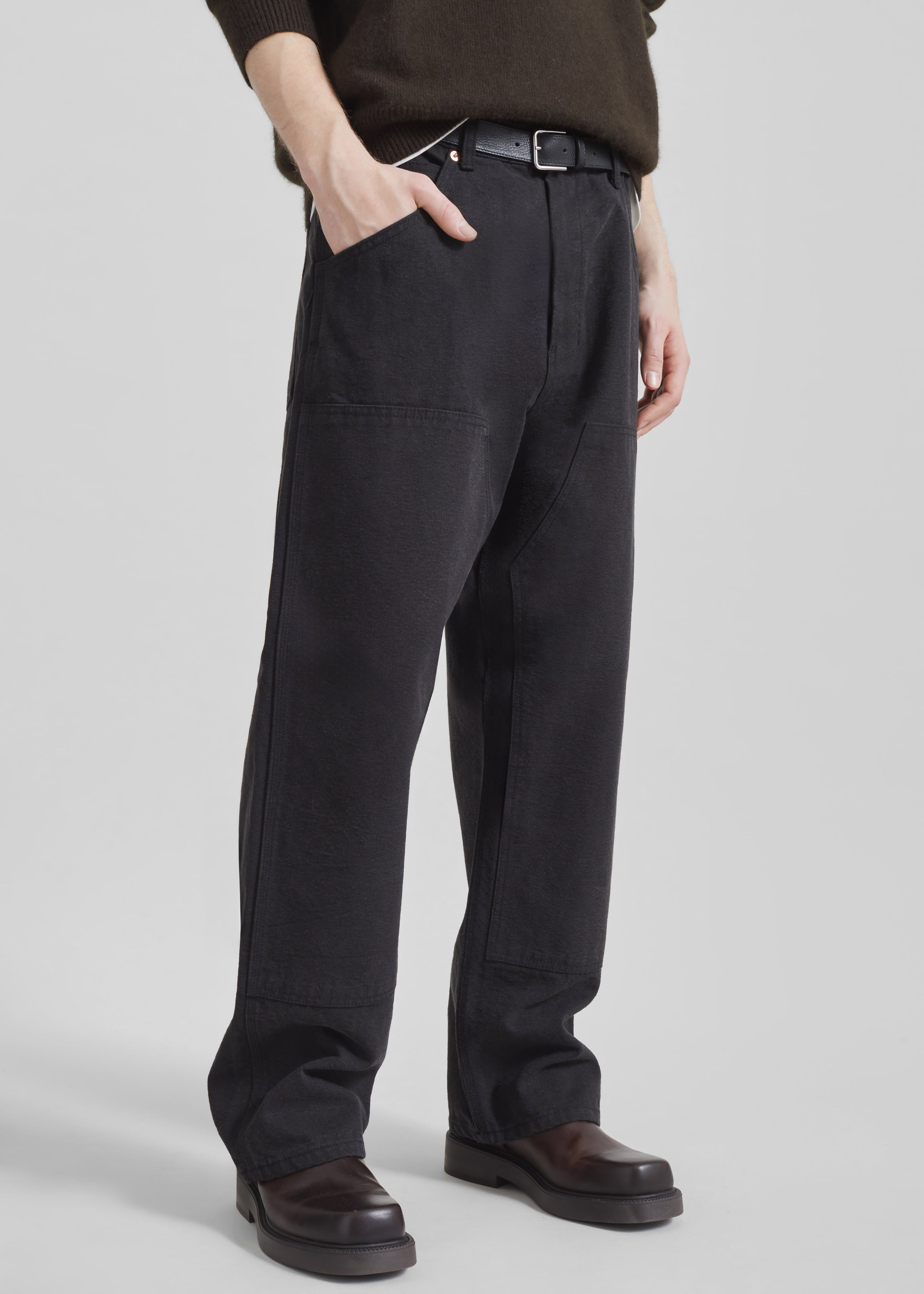 Sahil Wide Jeans - Black – The Frankie Shop