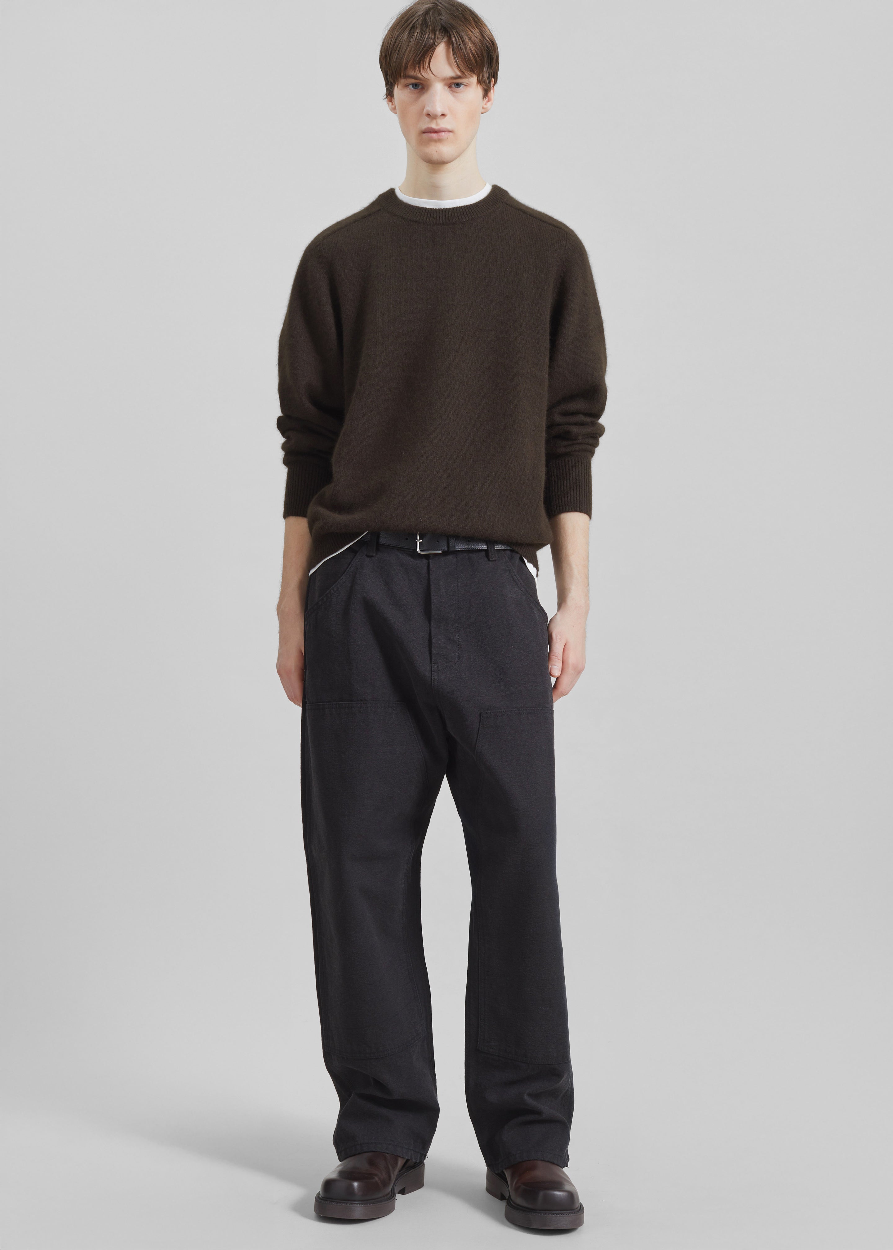 Sahil Wide Jeans - Black - 5