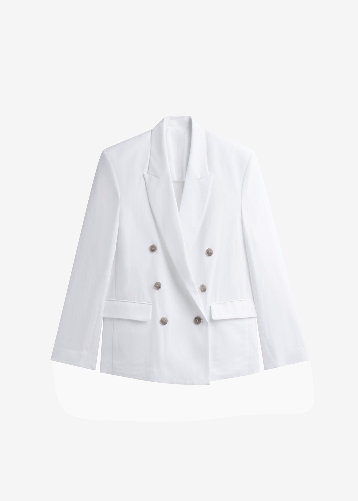 Salerno Linen Blazer - White - 8