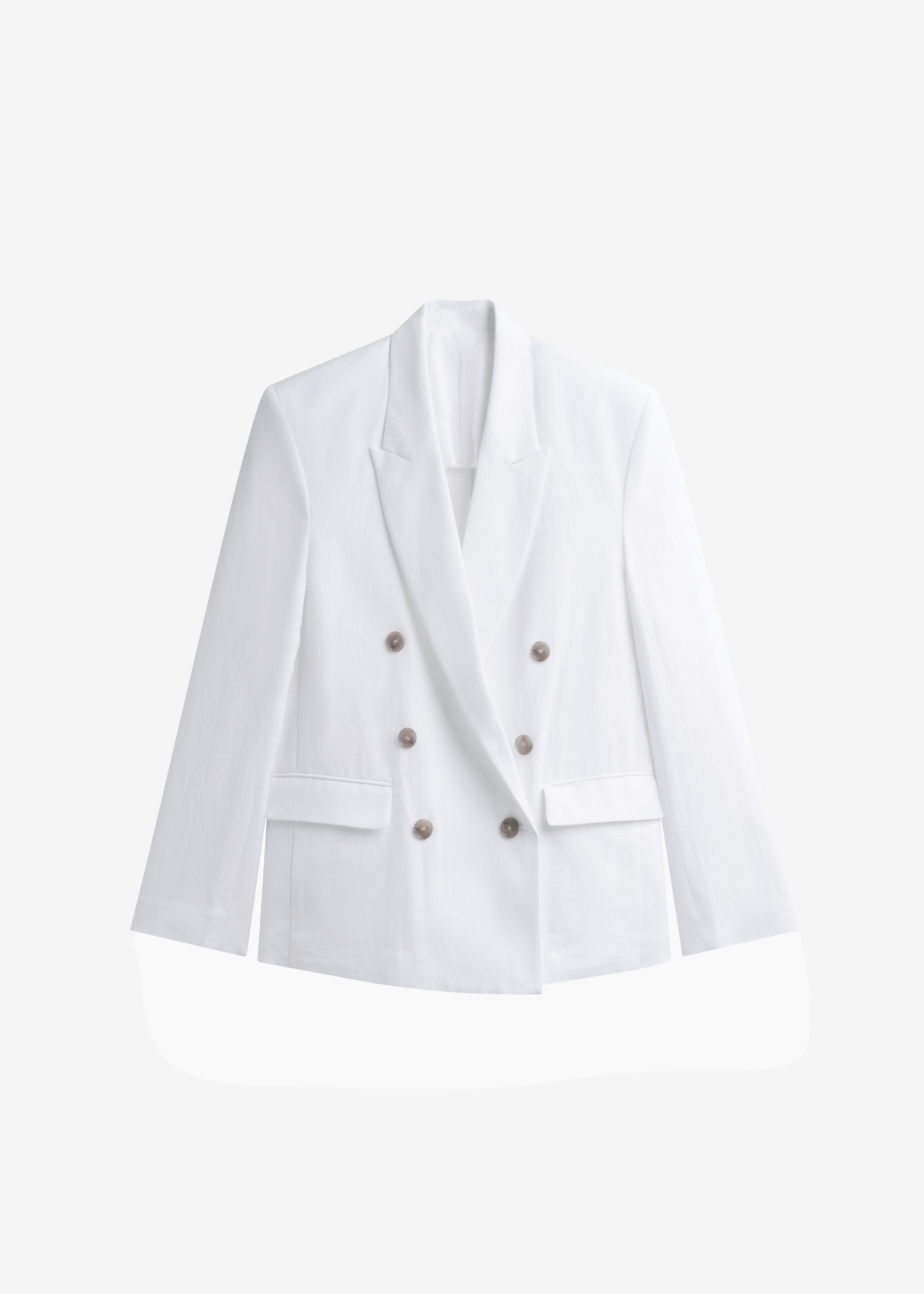 Salerno Linen Blazer - White - 8