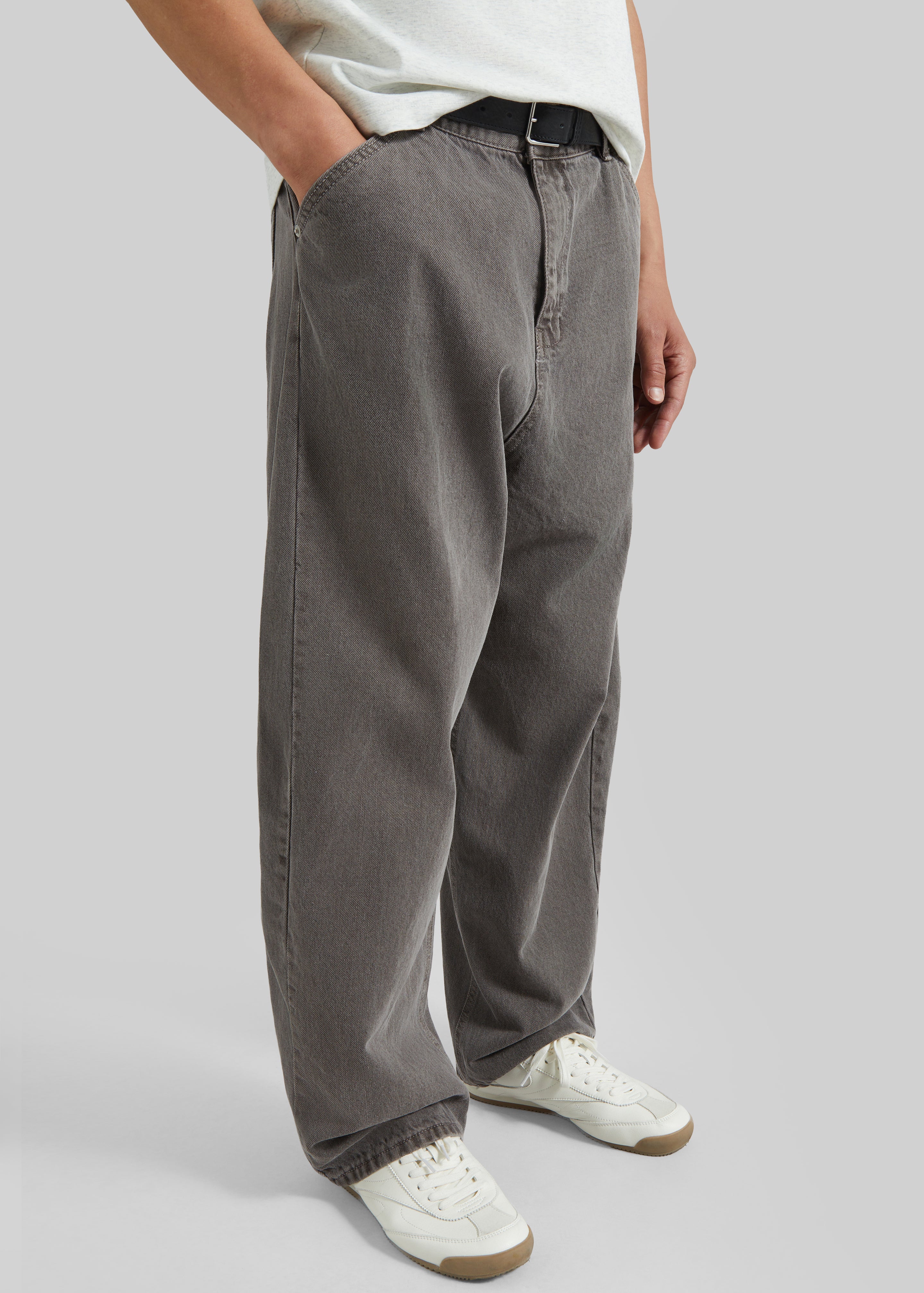Salino Barrel Leg Jeans - Grey Wash - 3