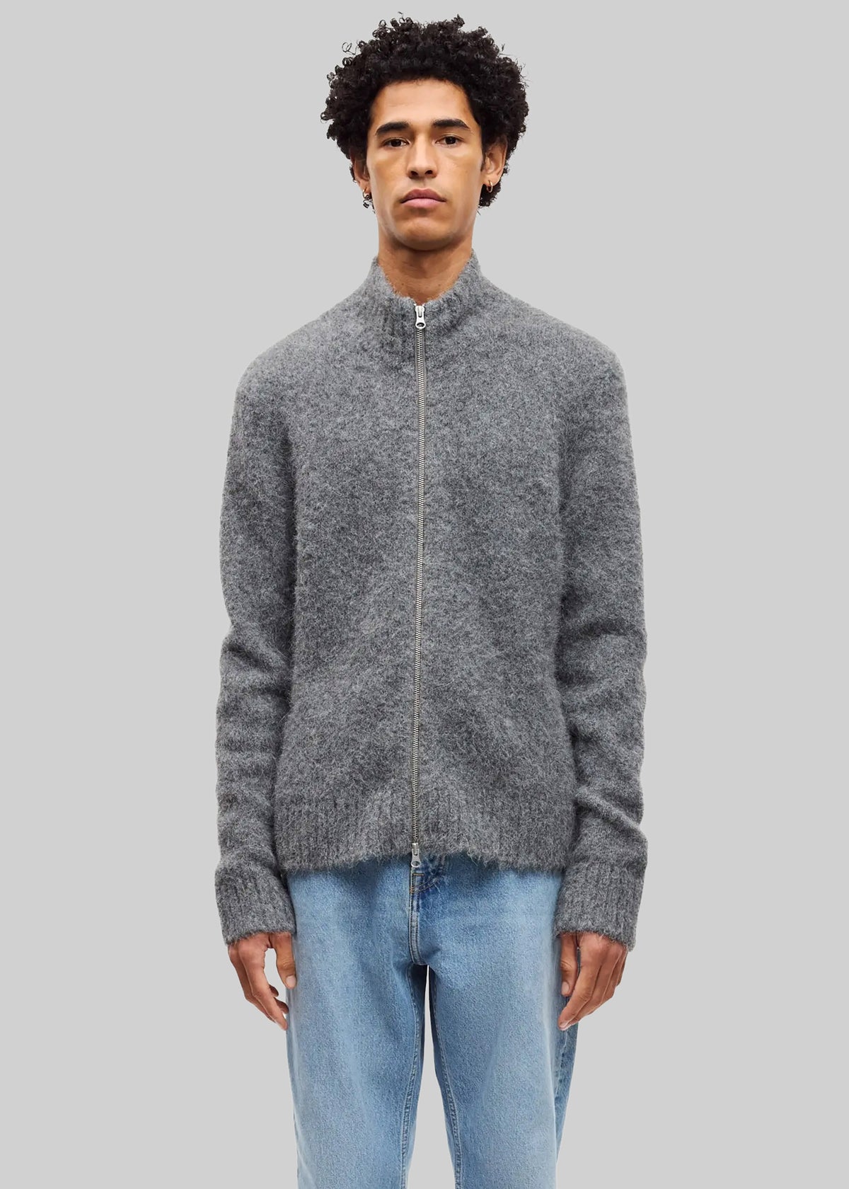 Samsøe Samsøe Sajean Zip Cardigan - Iron Gate - 4