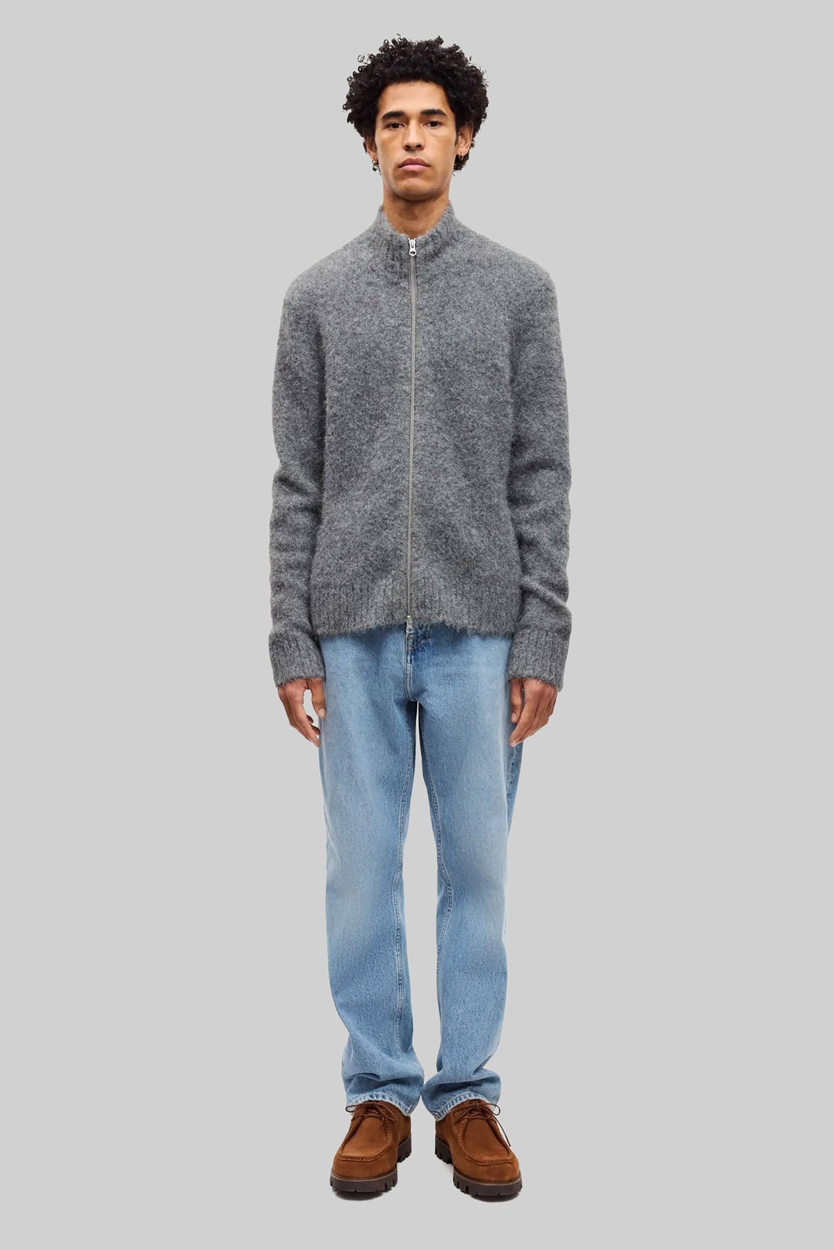 Samsøe Samsøe Sajean Zip Cardigan - Iron Gate - 5