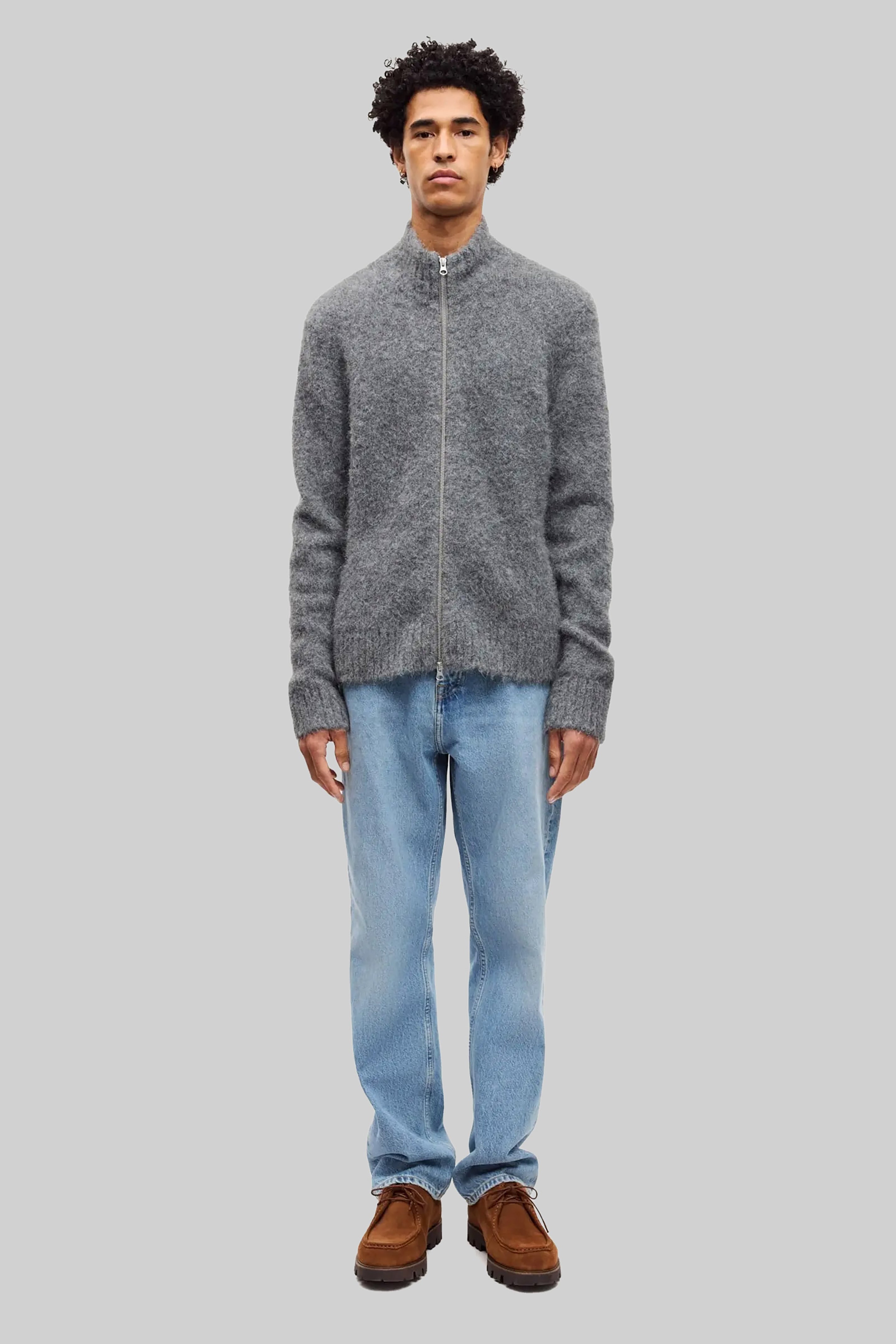 Samsøe Samsøe Sajean Zip Cardigan - Iron Gate - 5