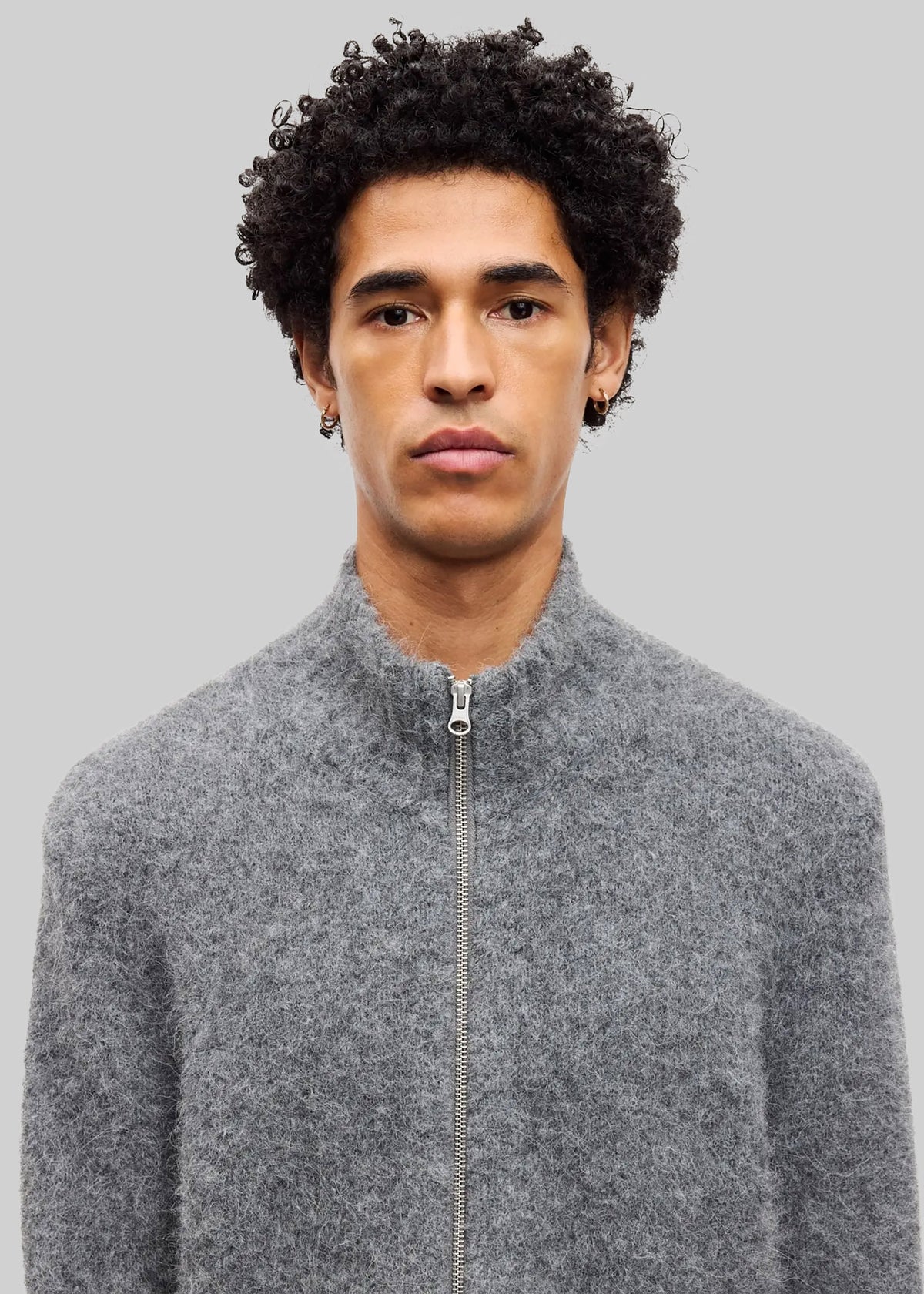 Samsøe Samsøe Sajean Zip Cardigan - Iron Gate - 3