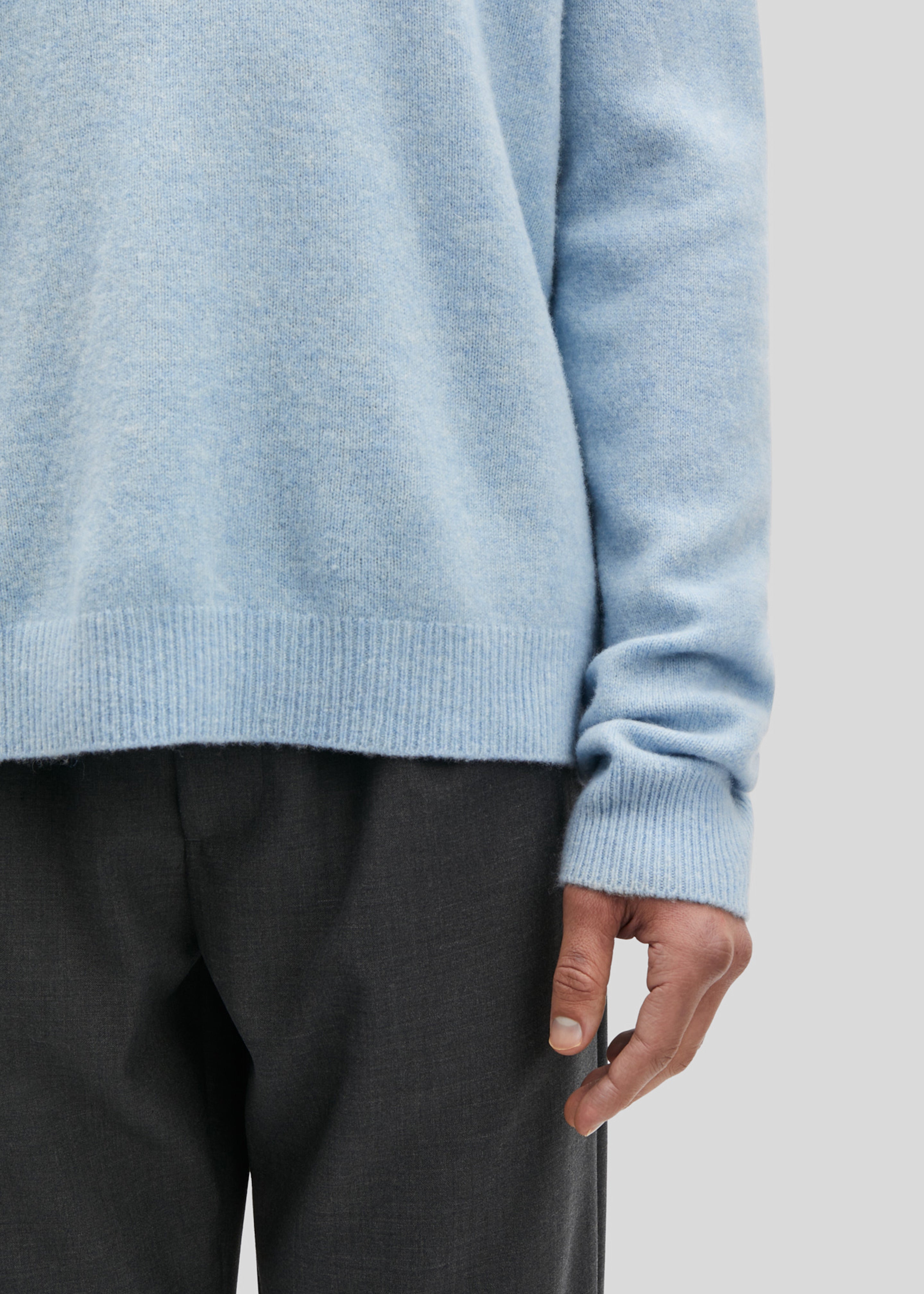 Samsøe Samsøe Isak Knit Sweater - Subdued Blue - 3