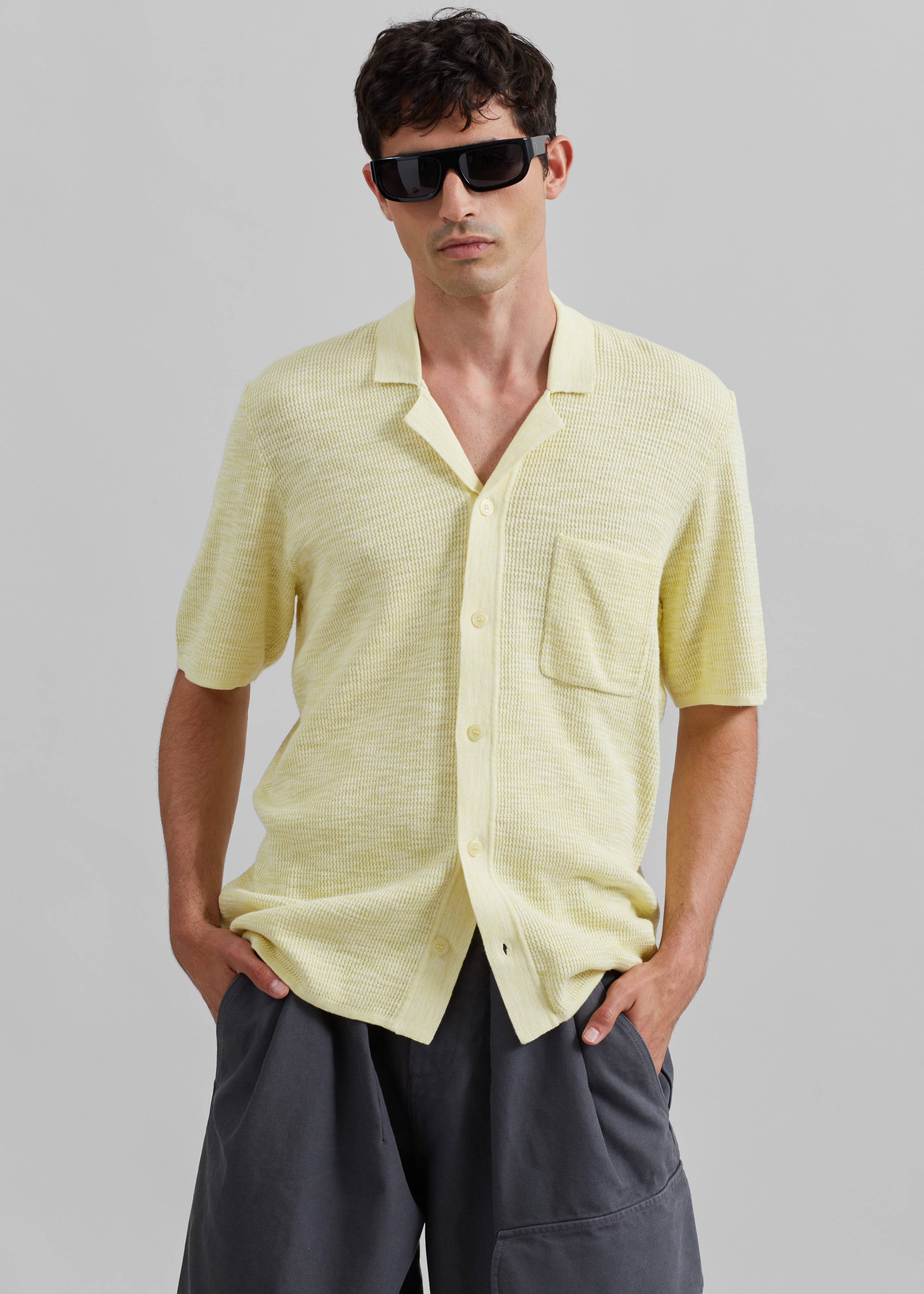 Samsøe Samsøe Larry Shirt - Wax Yellow Melange - 3