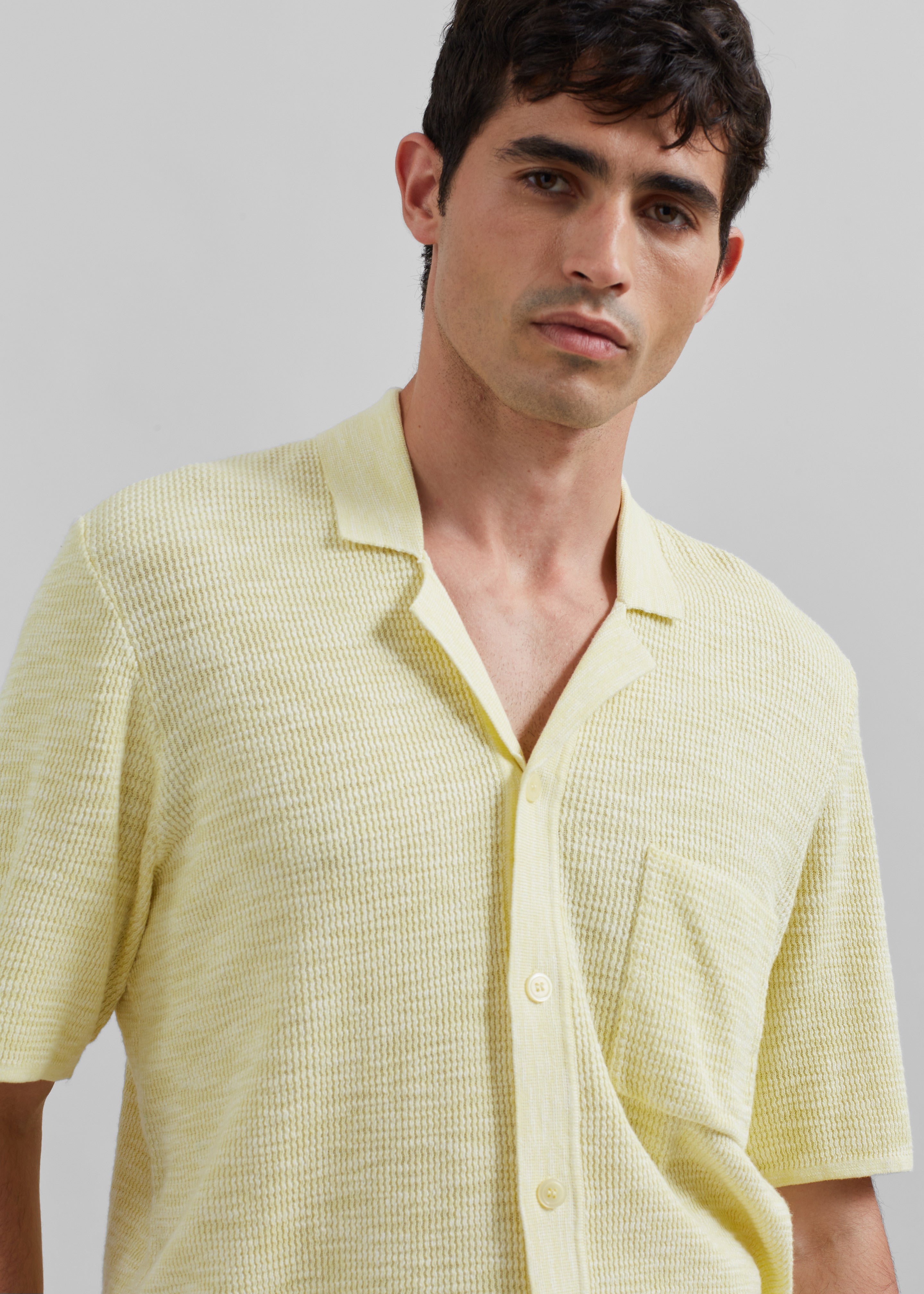 Samsøe Samsøe Larry Shirt - Wax Yellow Melange – The Frankie Shop