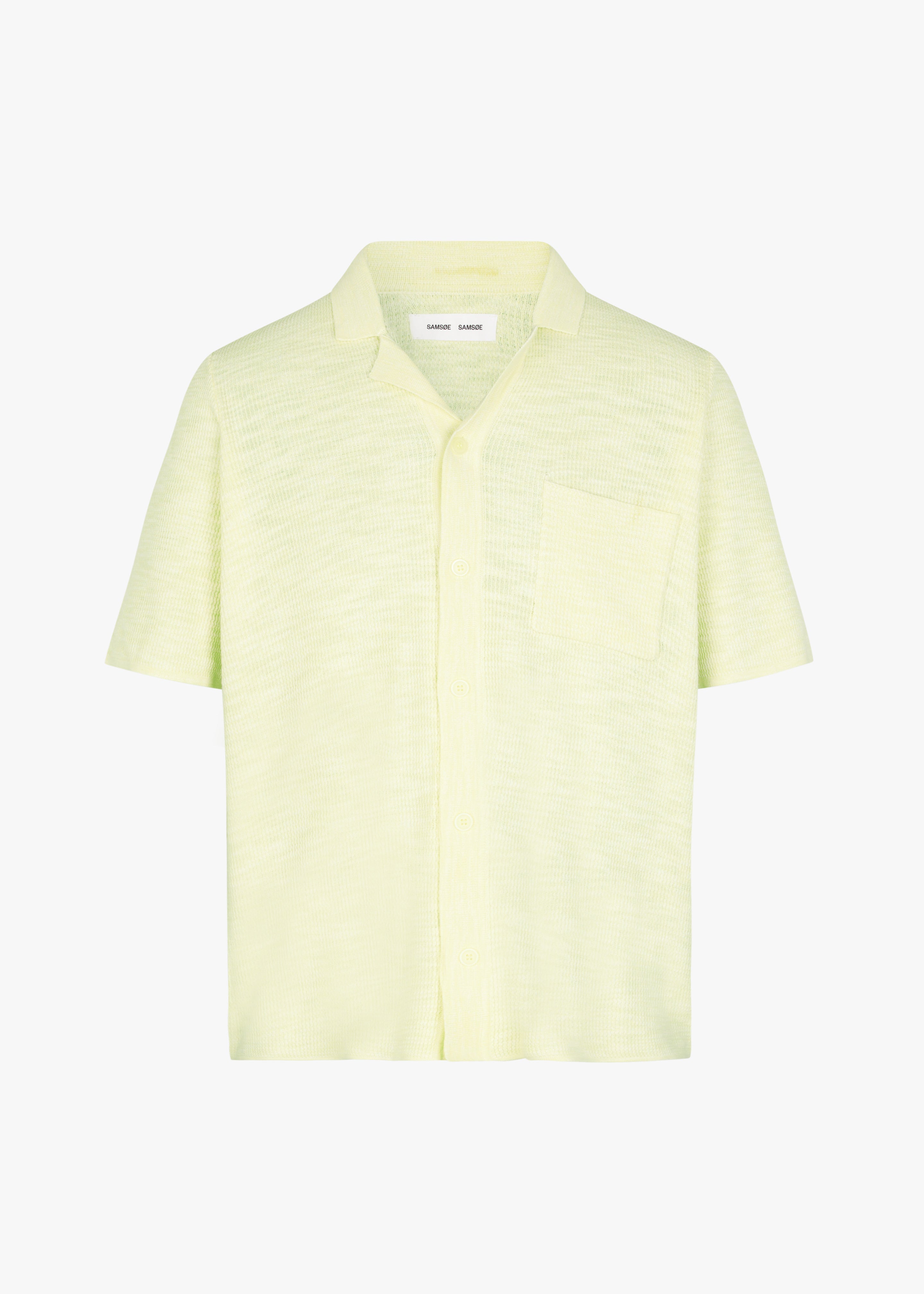 Samsøe Samsøe Larry Shirt - Wax Yellow Melange - 8