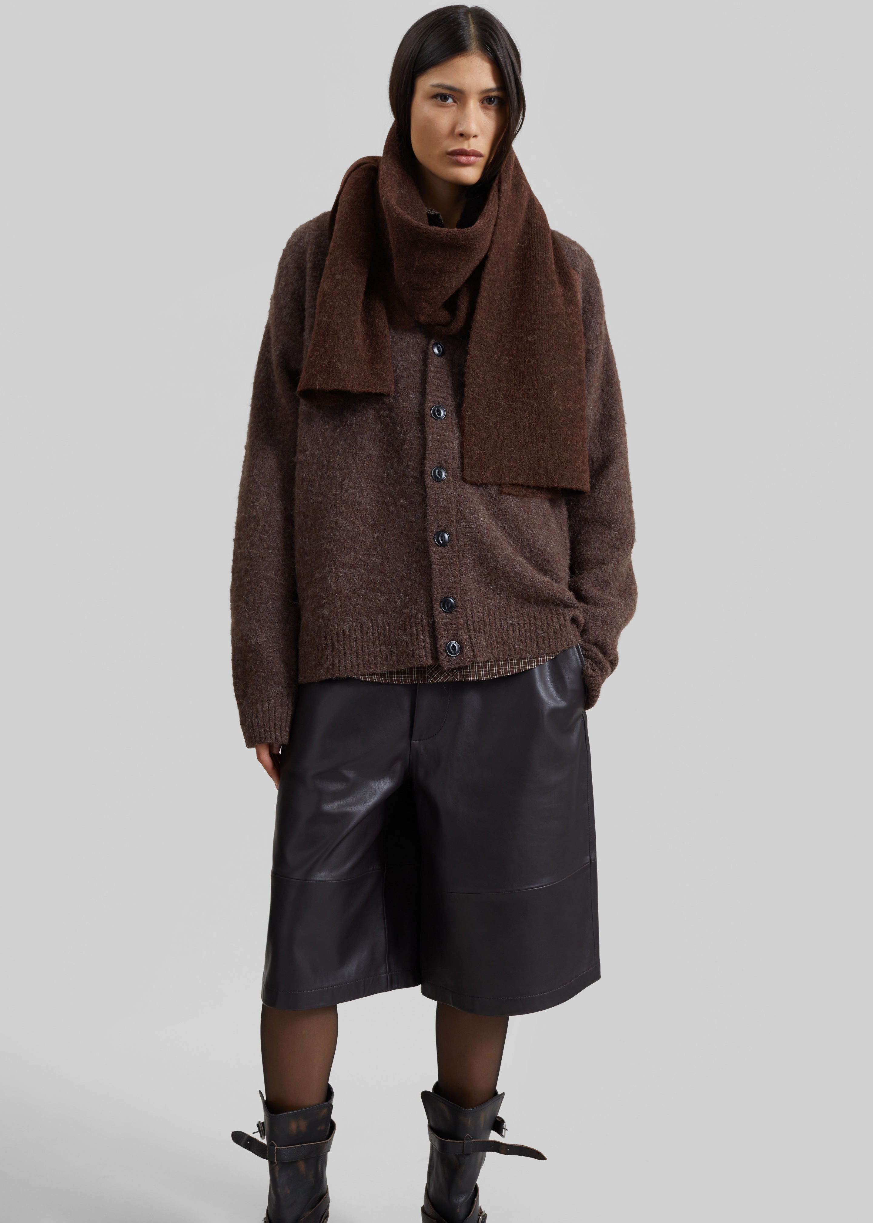 Samsøe Samsøe Nor X Scarf - Black Coffee – The Frankie Shop