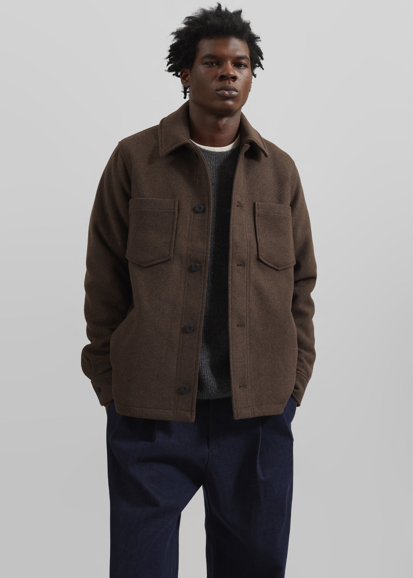 Samsøe Samsøe Pally Shirt Jacket - Chocolate Torte