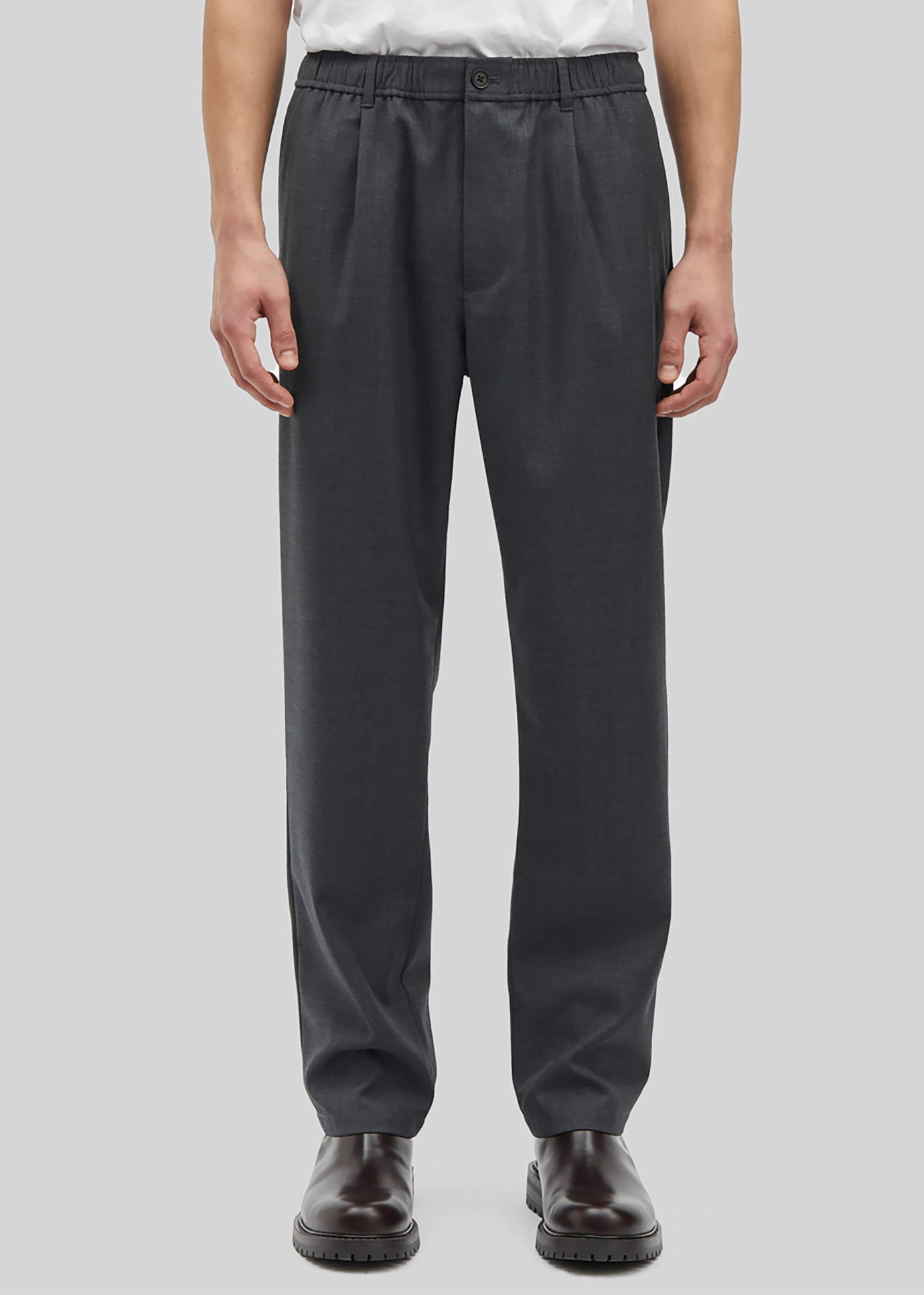 Samsøe Samsøe Sabertil Trousers - Dark Grey Melange