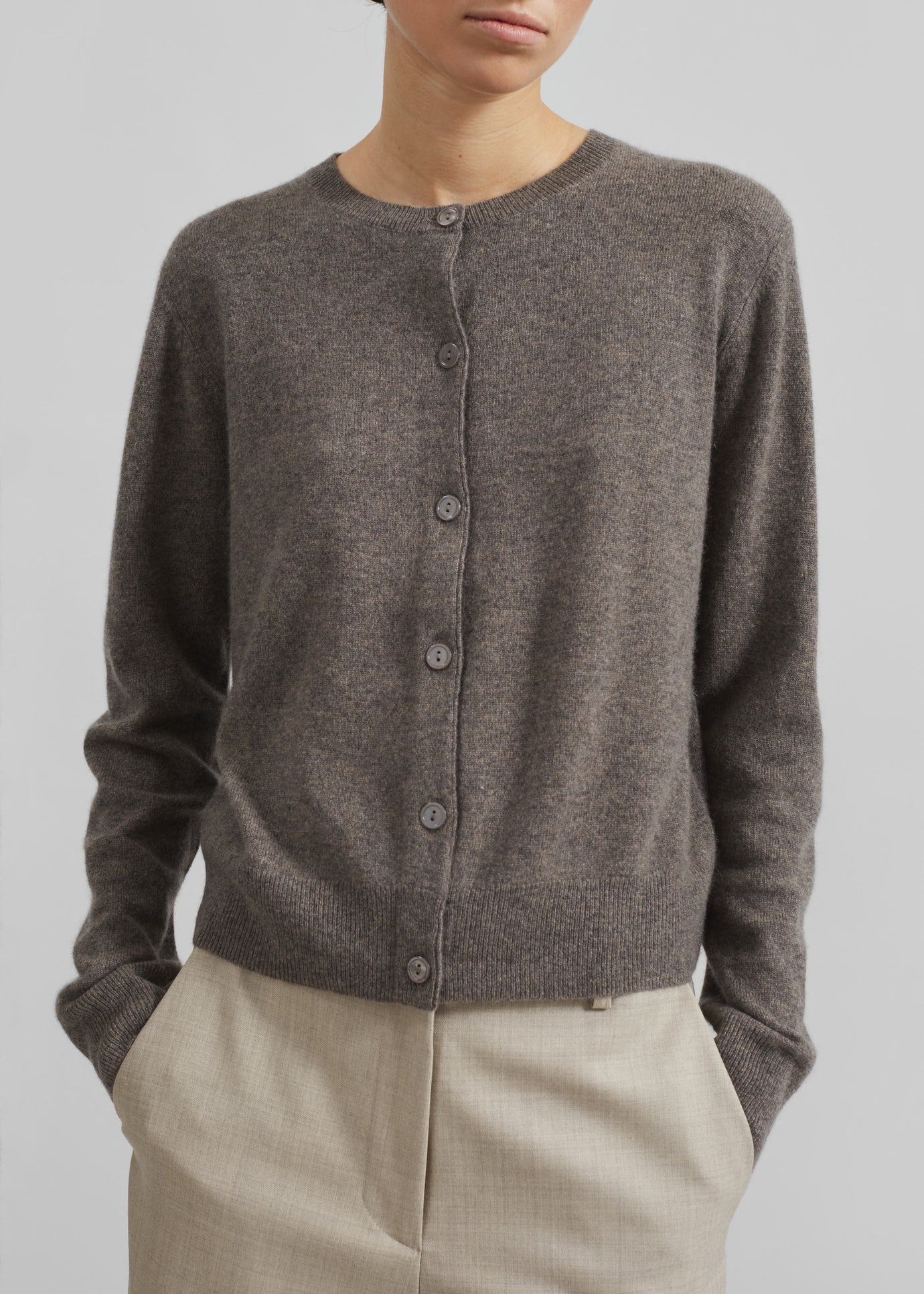 Samsøe Samsøe Saboston Cardigan - Grey Blue Melange - 1