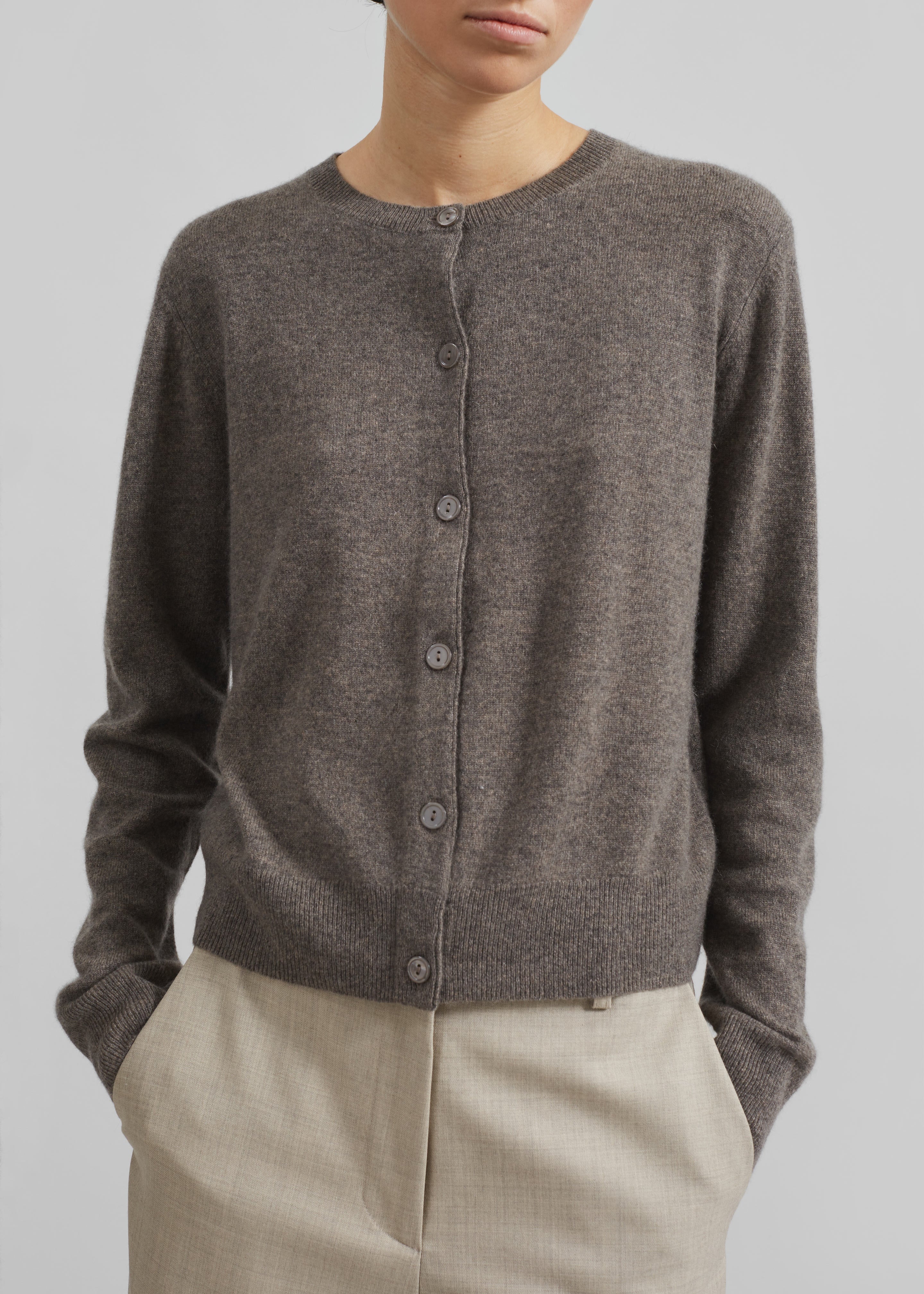 Samsøe Samsøe Saboston Cardigan - Grey Blue Melange - 2