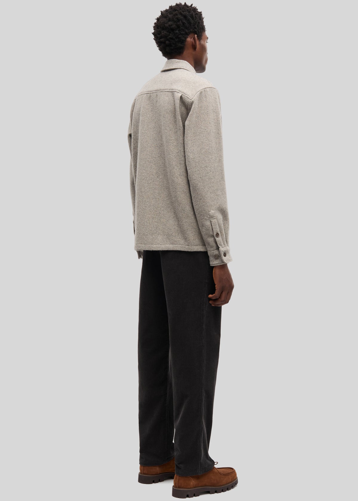 Samsøe Samsøe Sadamon JJ Overshirt - Elephant Skin - 5