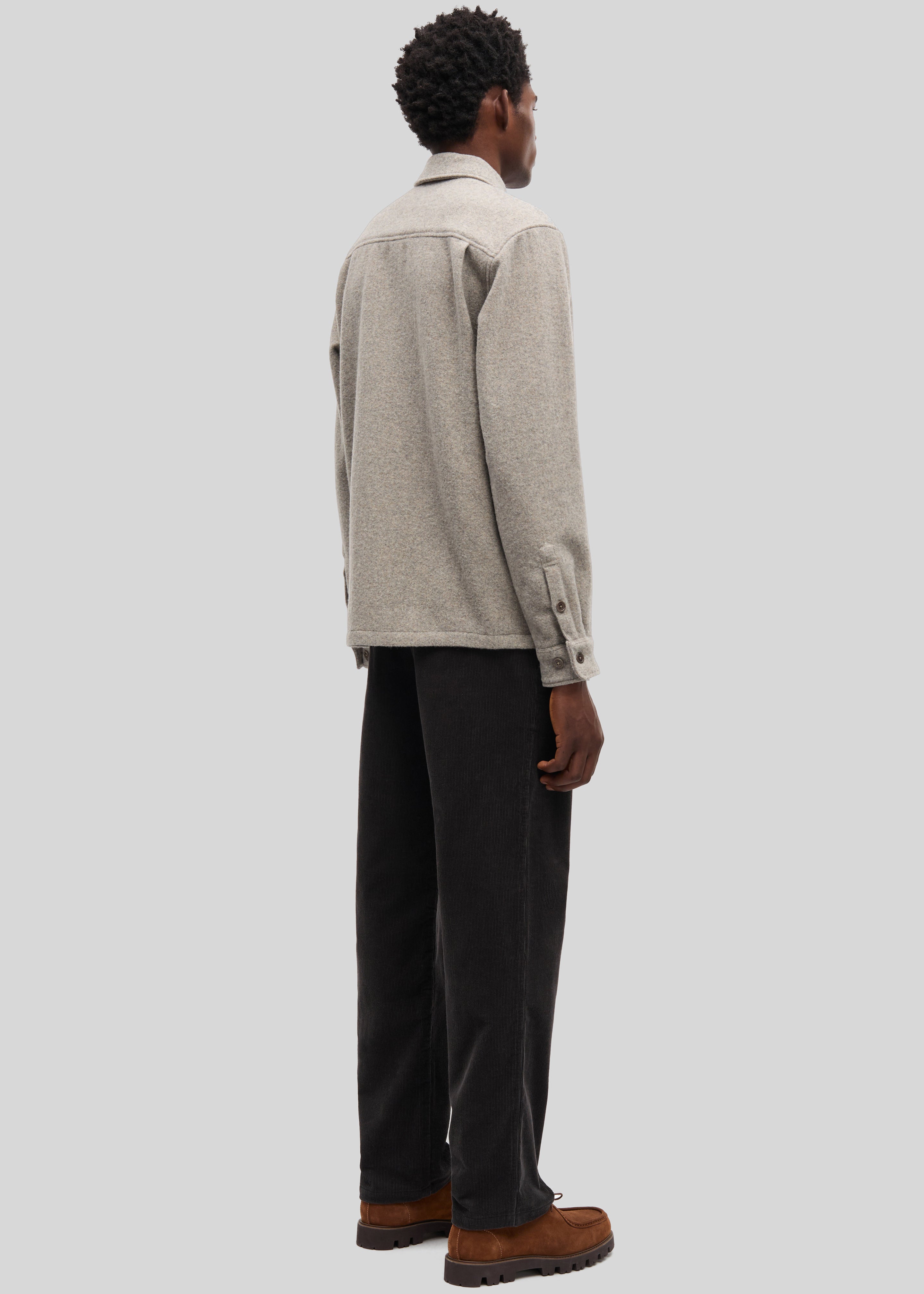 Samsøe Samsøe Sadamon JJ Overshirt - Elephant Skin - 5