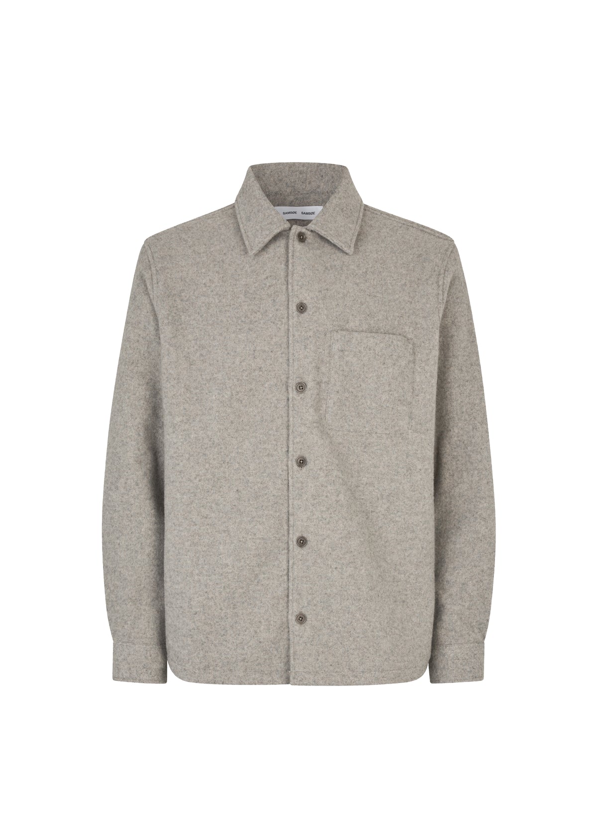 Samsøe Samsøe Sadamon JJ Overshirt - Elephant Skin - 6