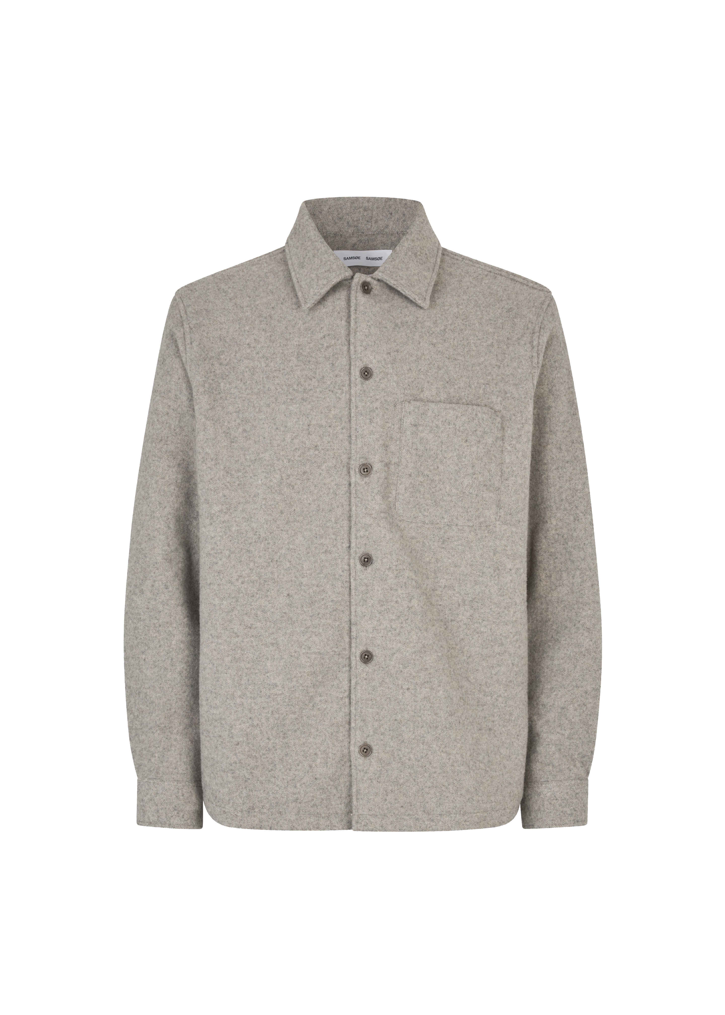 Samsøe Samsøe Sadamon JJ Overshirt - Elephant Skin - 6