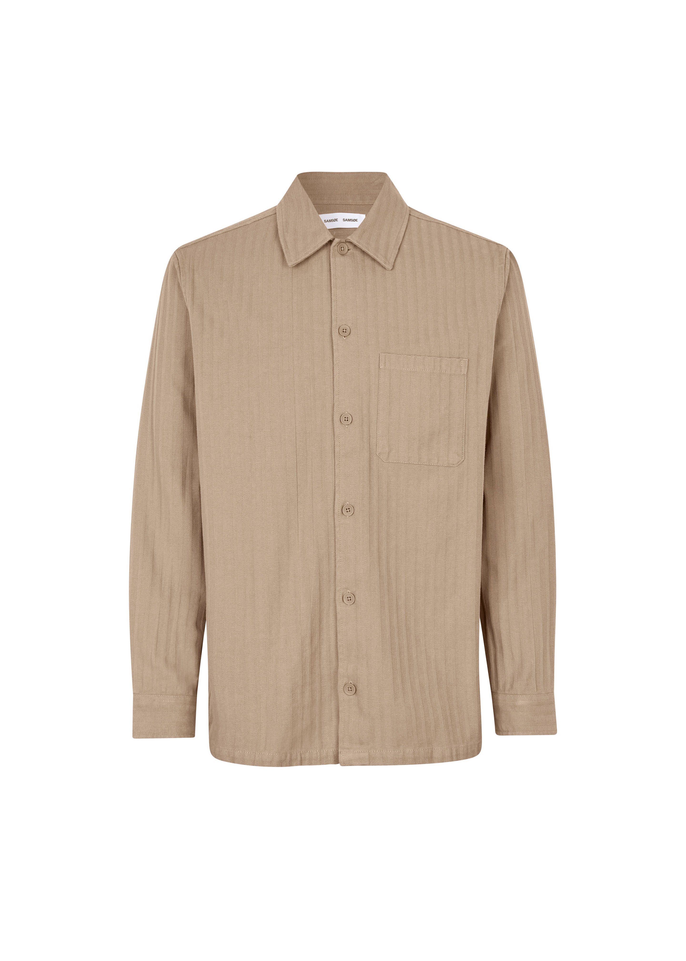 Samsøe Samsøe Sadamon JS Overshirt - Greige - 4