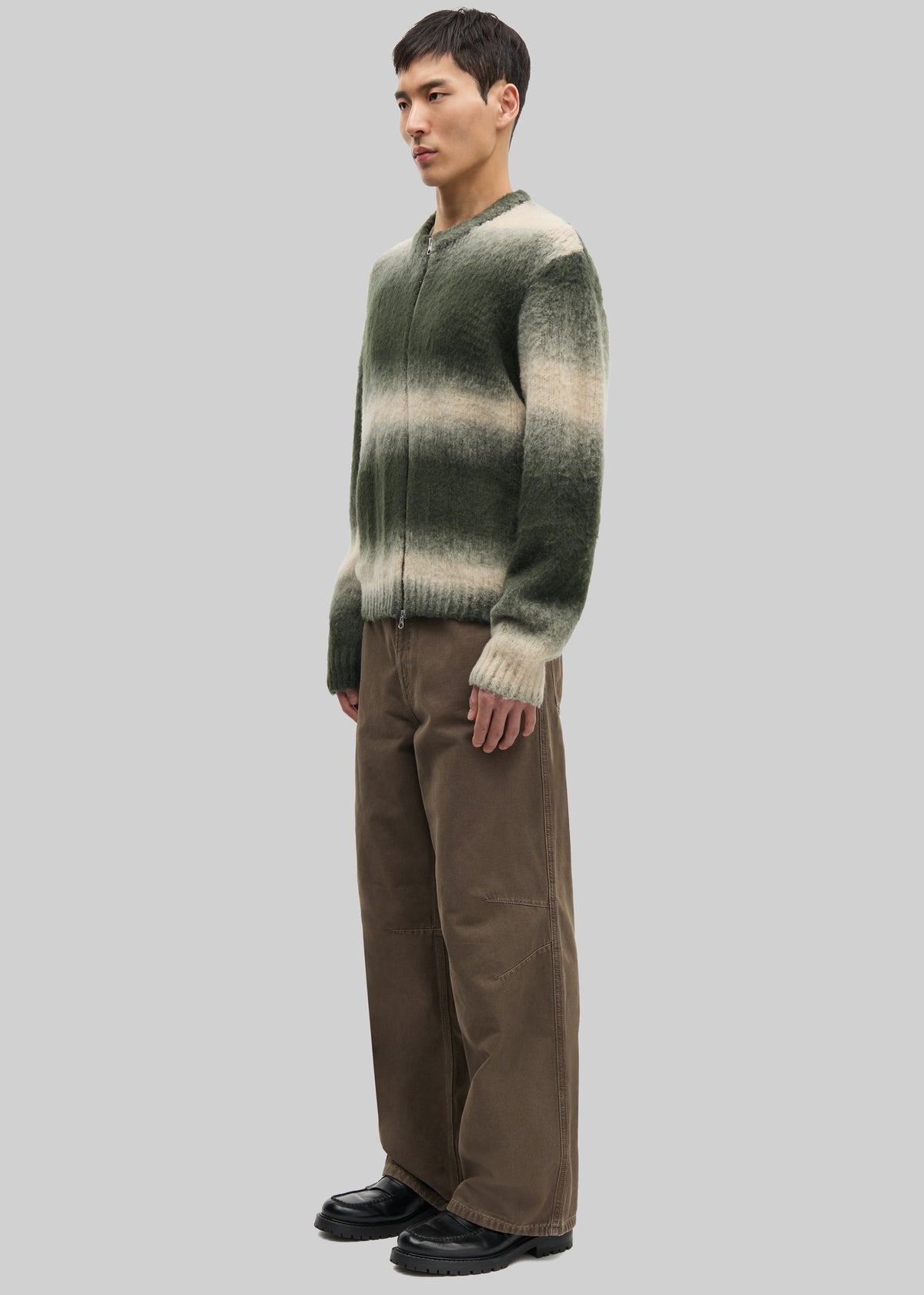 Samsøe Samsøe Safabio Cardigan - Ombre Gray Stripes - 4