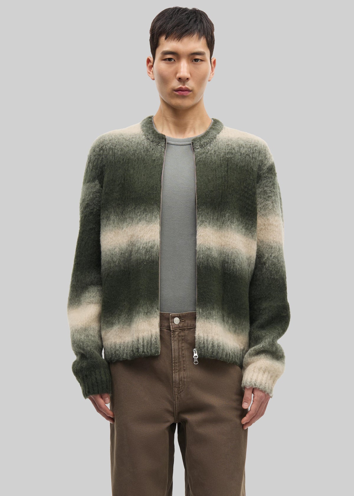 Samsøe Samsøe Safabio Cardigan - Ombre Gray Stripes - 1