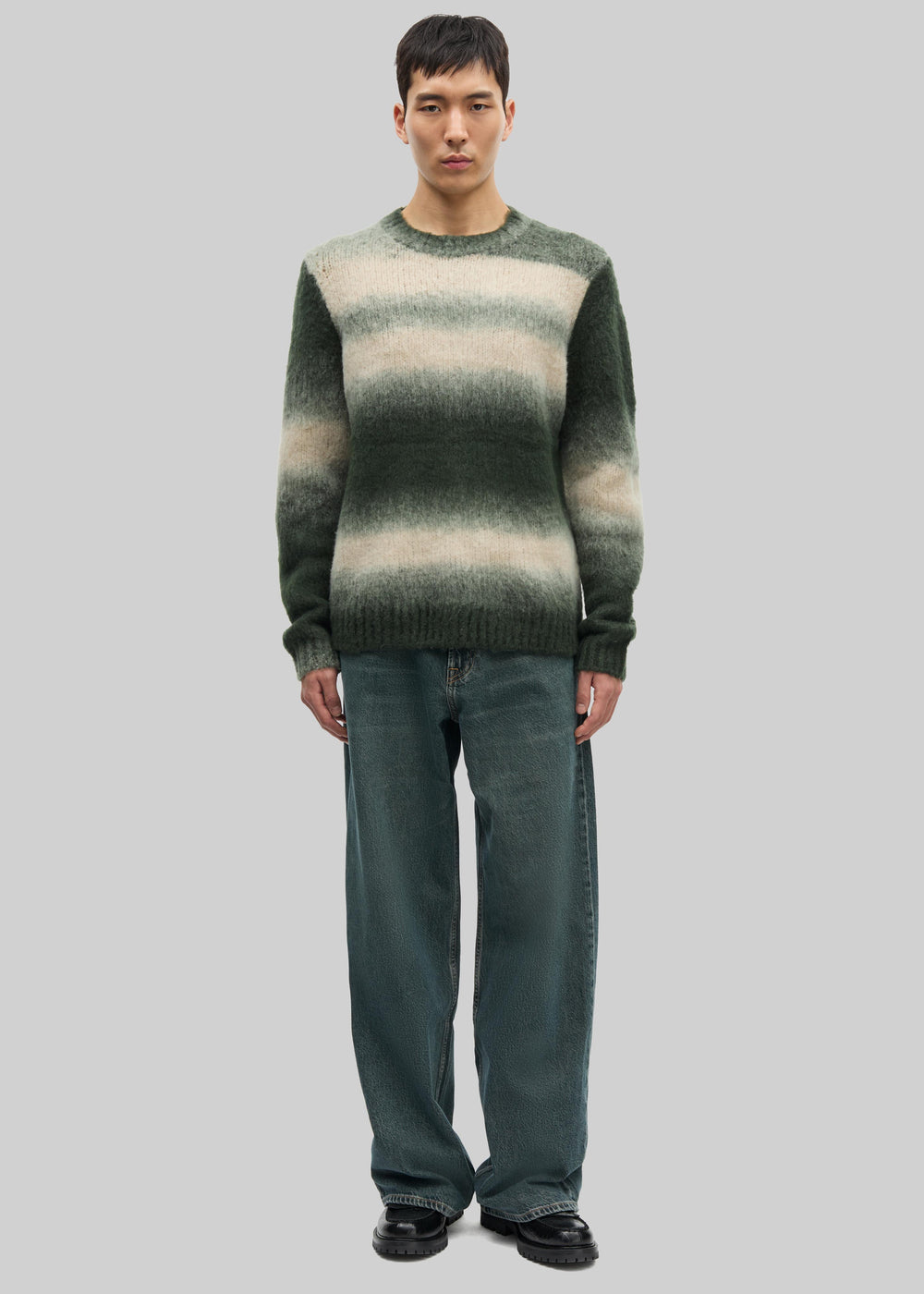Samsøe Samsøe Safabio Sweater - Ombre Gray Stripes