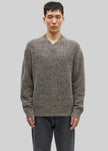 Samsøe Samsøe Safloyd V-Neck Sweater - Fossil Melange