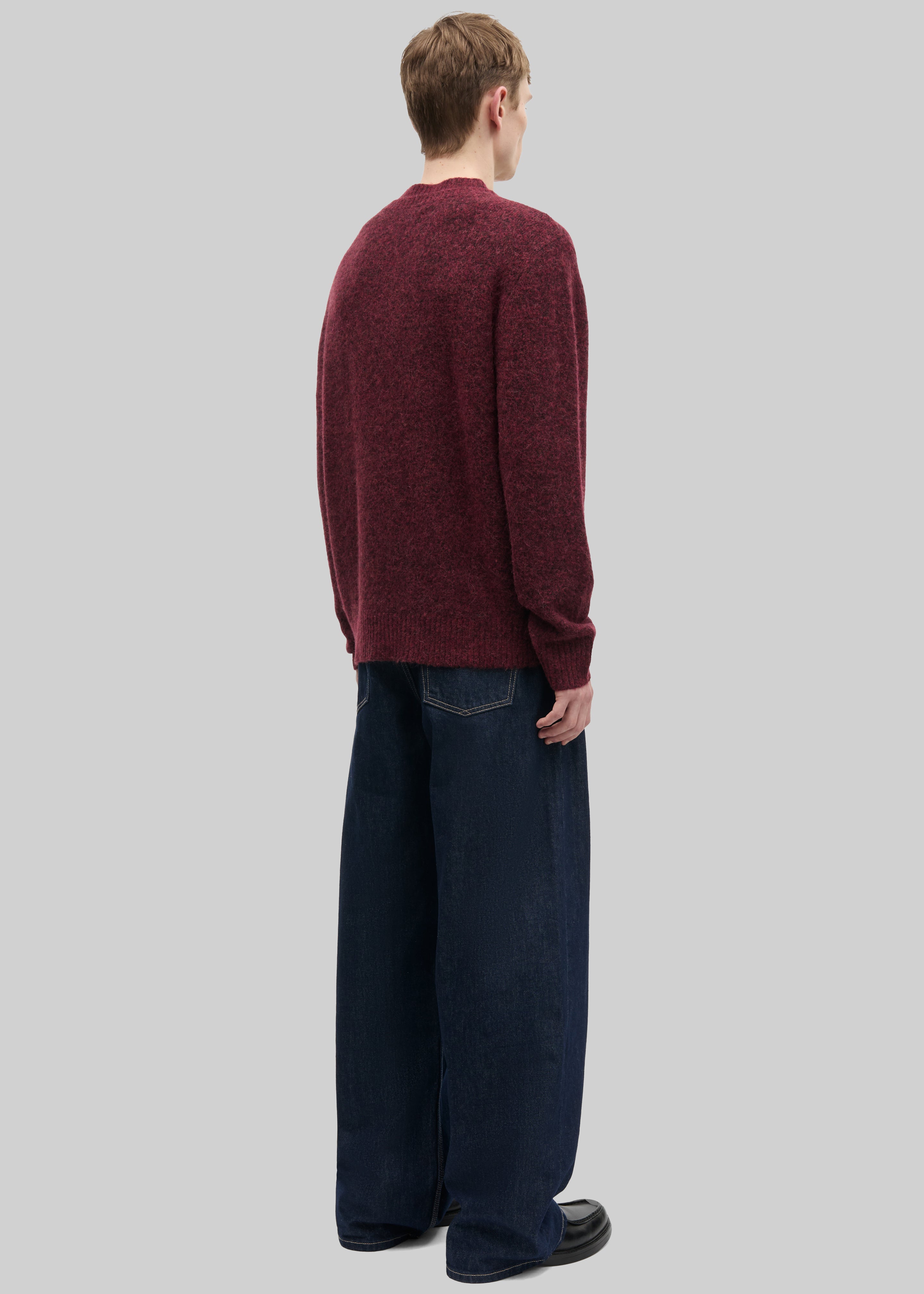 Samsøe Samsøe Safloyd V-Neck Sweater - Rum Raisin Melange - 8