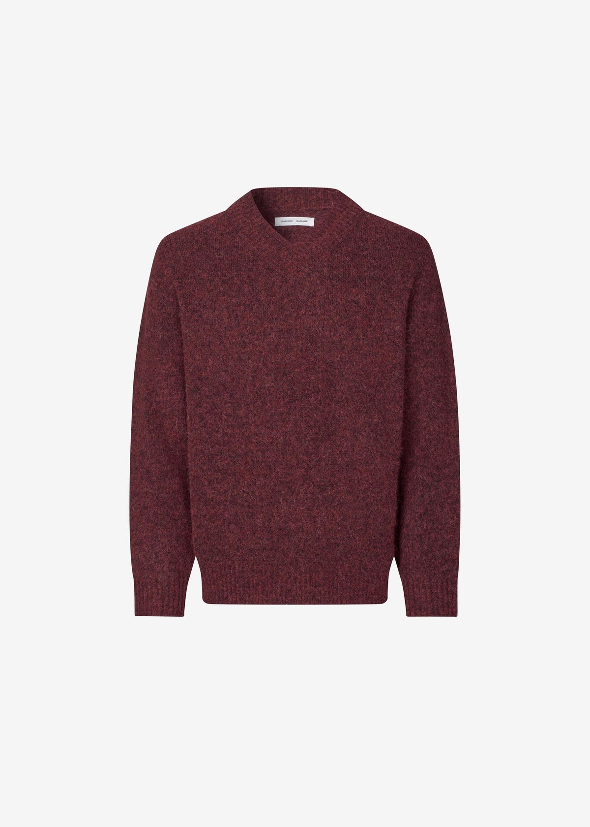 Samsøe Samsøe Safloyd V-Neck Sweater - Rum Raisin Melange - 9