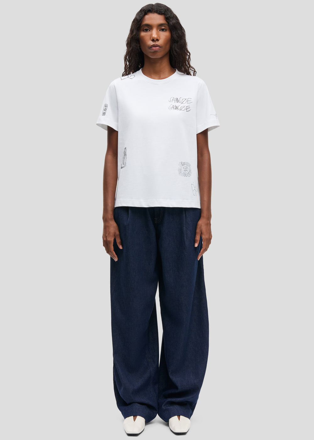 Samsøe Samsøe Saharper Pleat Jeans - Soft Denim