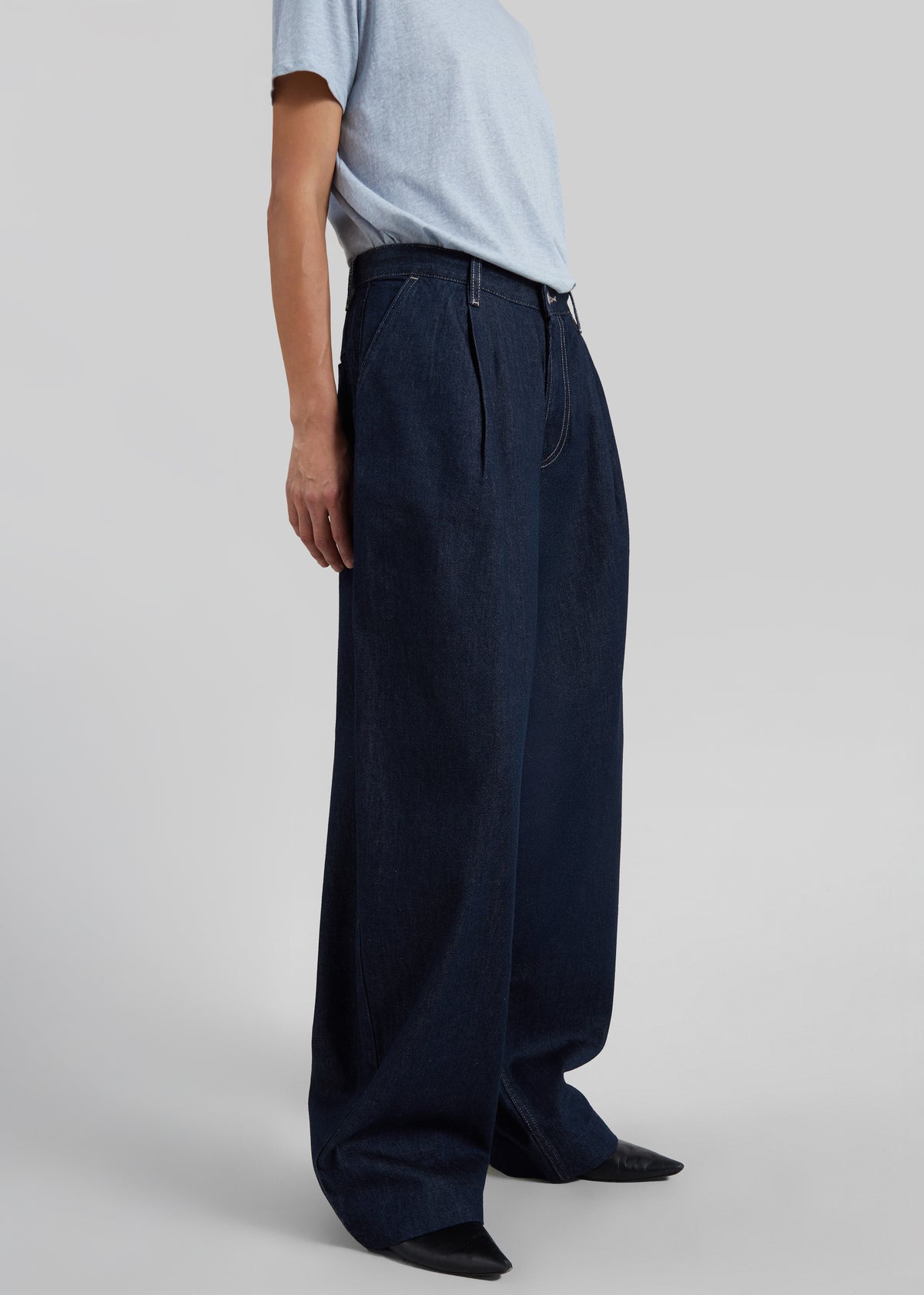 Samsøe Samsøe Saharper Pleat Jeans - Soft Denim