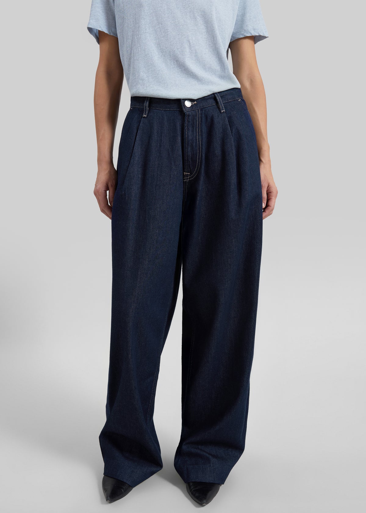 Samsøe Samsøe Saharper Pleat Jeans - Soft Denim