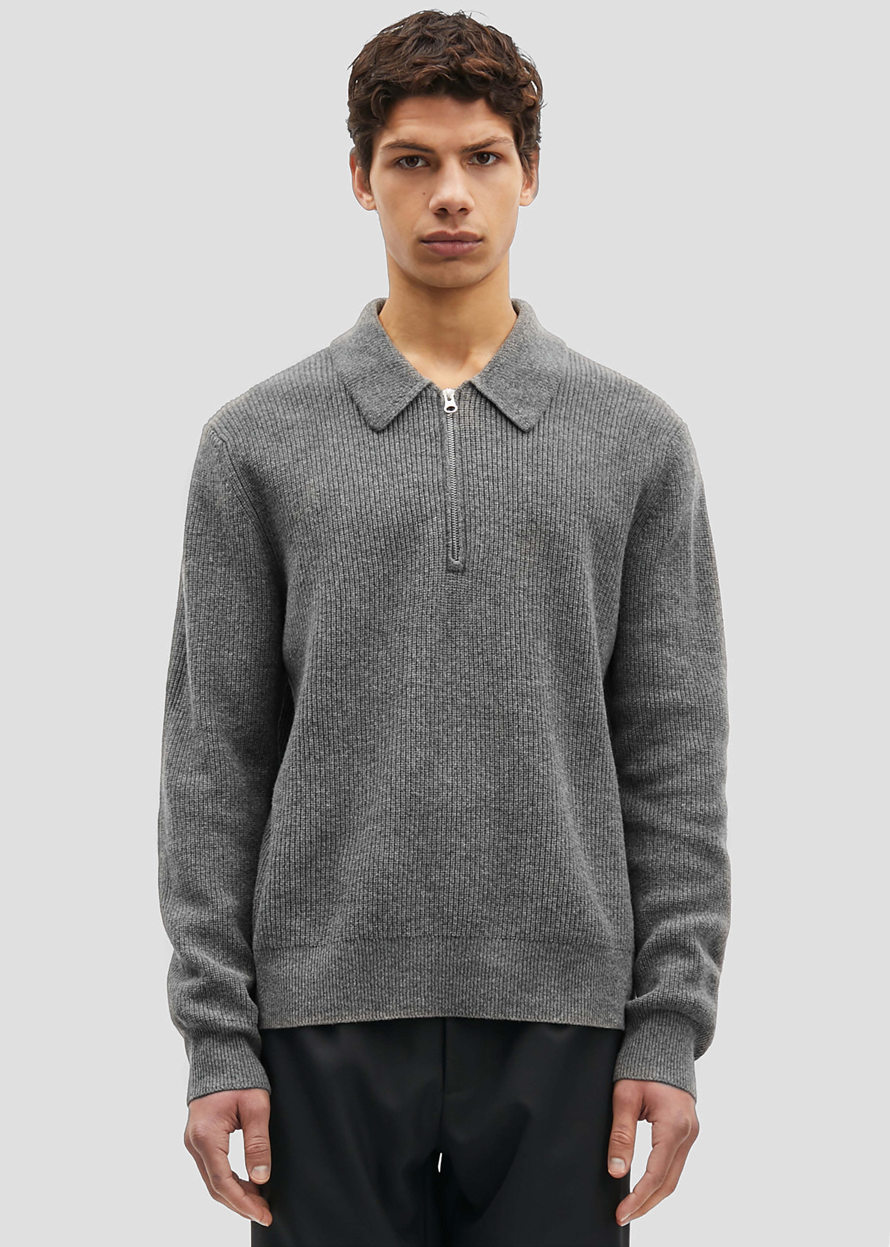 Samsøe Samsøe Saisaks Hz Polo - Dark Grey Melange - 3